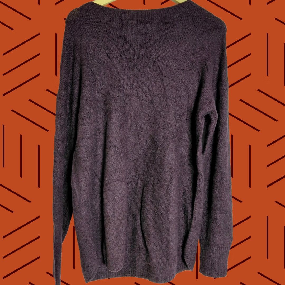 J. Jill NWT J.Jill .Jill Pure Black Violet Sweater Solid Knit Women Size S Tall Crew Neck Long Sleeve Pullover Casual Travel Lightweight Stretch Cotton Blend Size S / US 4 / IT 40 - 1 Thumbnail