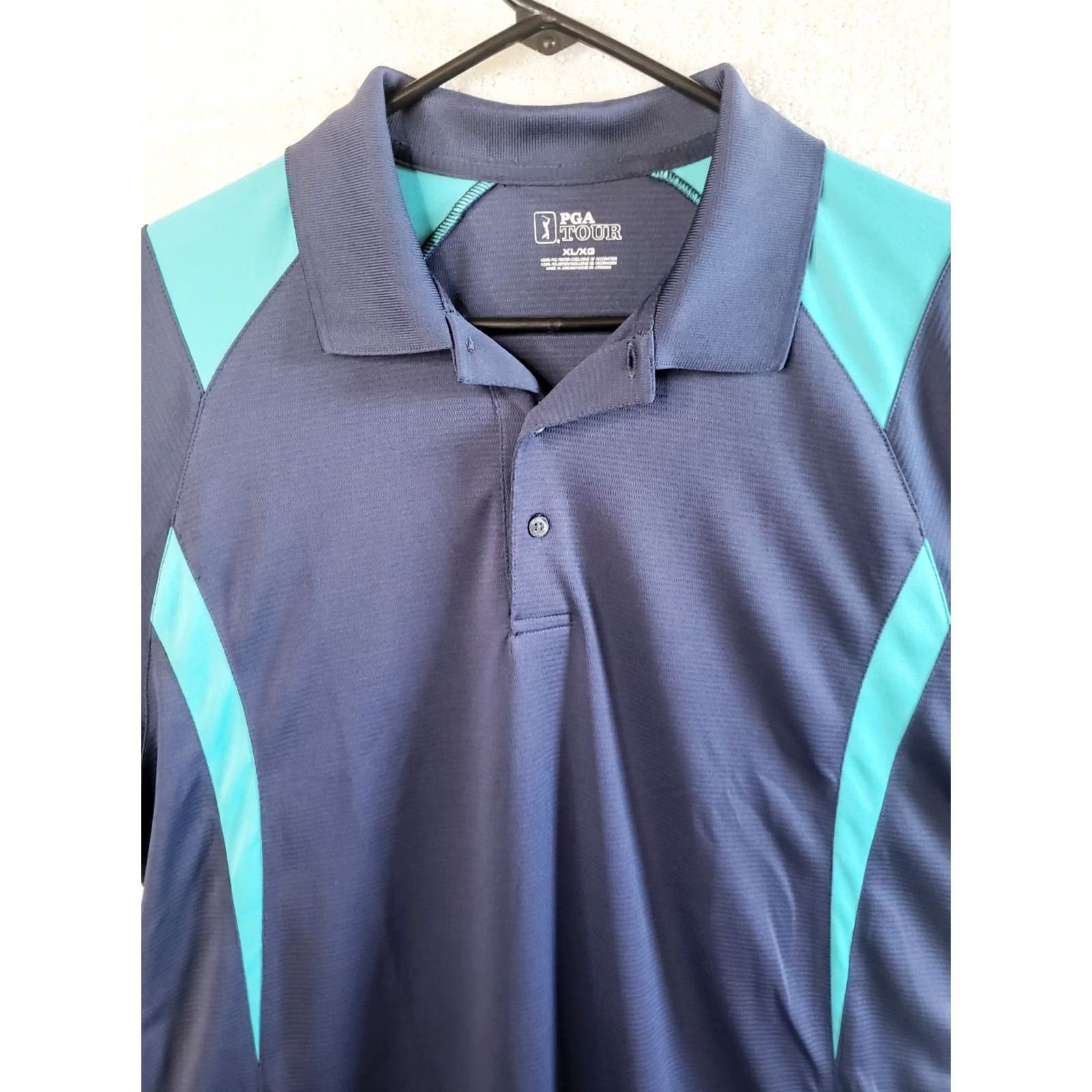 PGA Tour PGA Tour Golf Polo Shirt Short Sleeve Blue Teal Accents XL Men Shirt Polo Nike? Size US XL / EU 56 / 4 - 3 Thumbnail