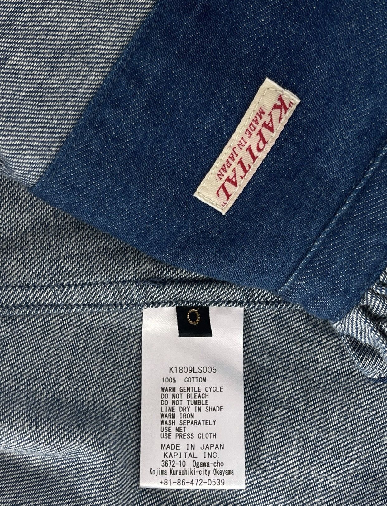 Kapital KAPITAL Hirata Hiroki Ear Standing Straw Knot Denim Shirt Size XS / US 0-2 / IT 36-38 - 9 Thumbnail