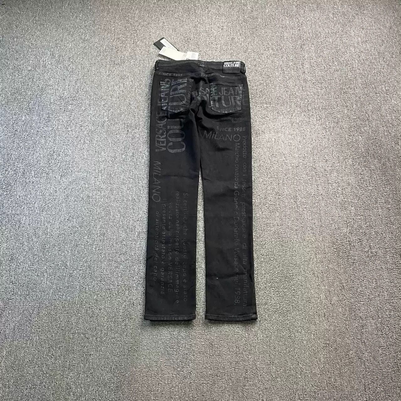 Versace Versace Black Logo Jeans Size US 30 / EU 46 - 2 Thumbnail