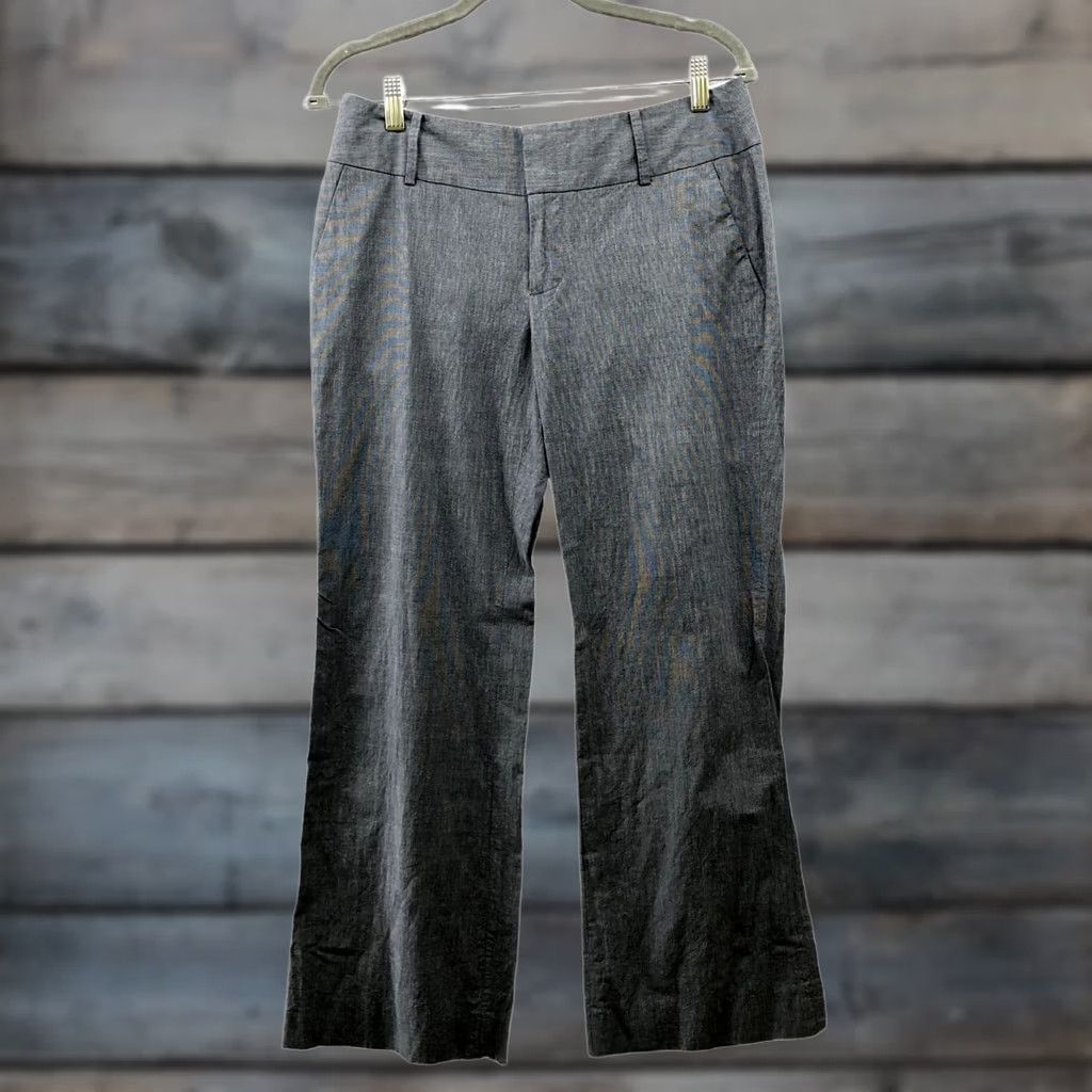 Banana Republic Banana Republic Martin Fit Pants Womens 6 Gray Mid Rise Straight Stretch Dress Pants Size 28" / US 6 / IT 42 - 1 Thumbnail