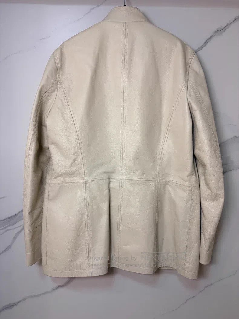 Saint Laurent Paris Saint Laurent Paris White Distressed Cowhide Four-Pocket L Size US L / EU 52-54 / 3 - 2 Thumbnail