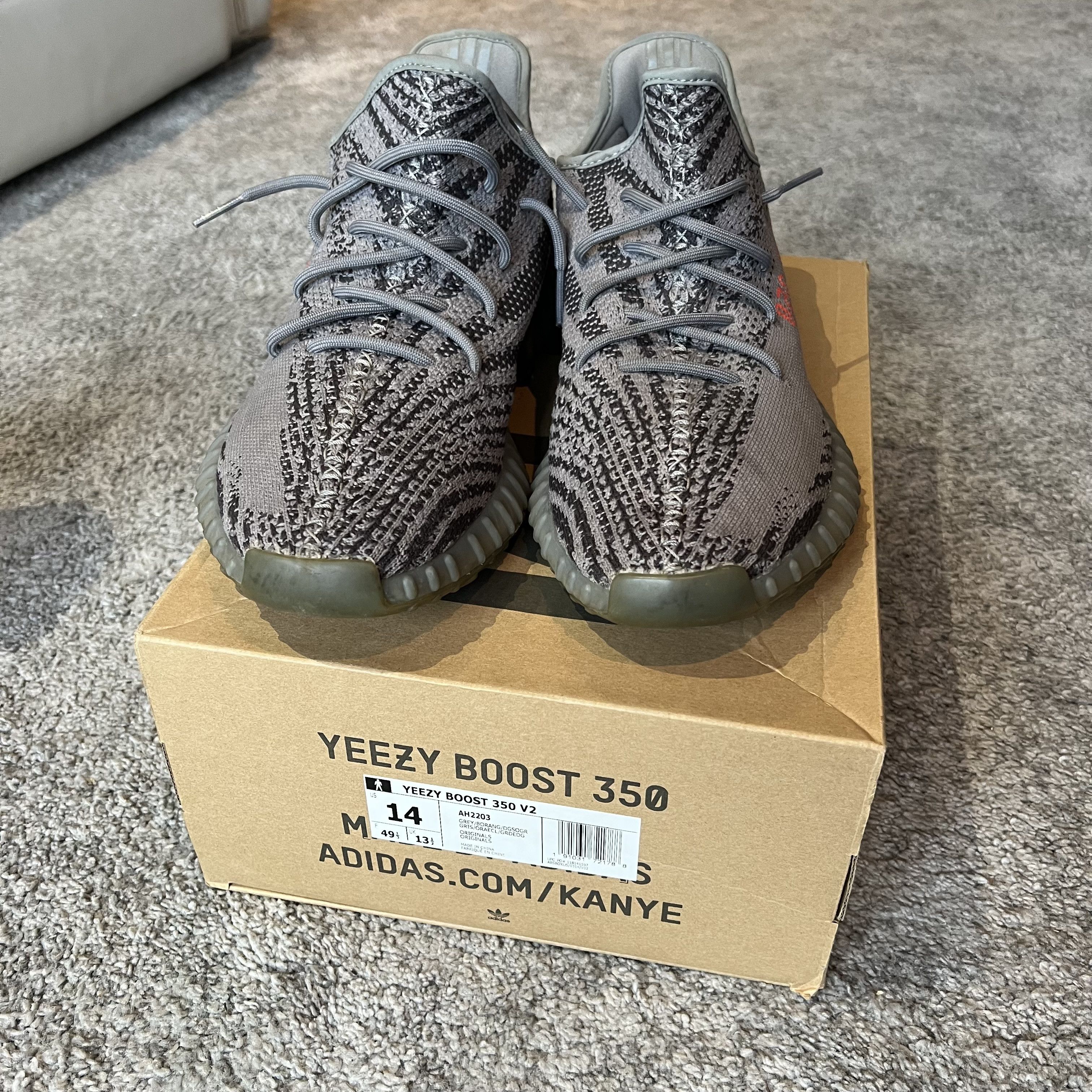 Adidas × Kanye West Yeezy Boost 350 V2 Beluga 2.0 Size US 14 / EU 47 - 7 Thumbnail