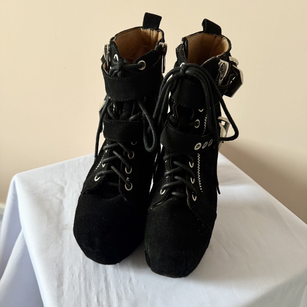 Jeffrey Campbell Punk Jeffrey Campbell Straps High Heels Boots Office Style Size US 6 / IT 36 - 3 Thumbnail