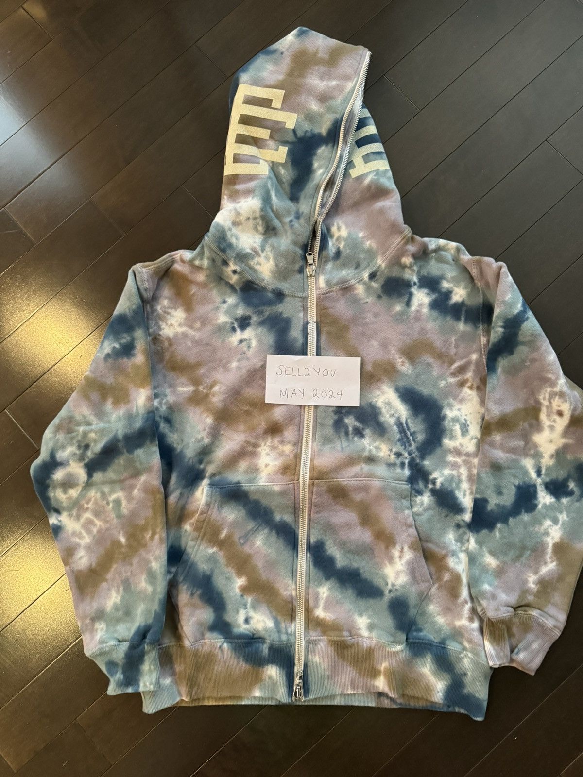 Eric Emanuel Eric Emanuel Tie Dye Full Zip Up Hoodie Size US L / EU 52-54 / 3 - 1 Thumbnail