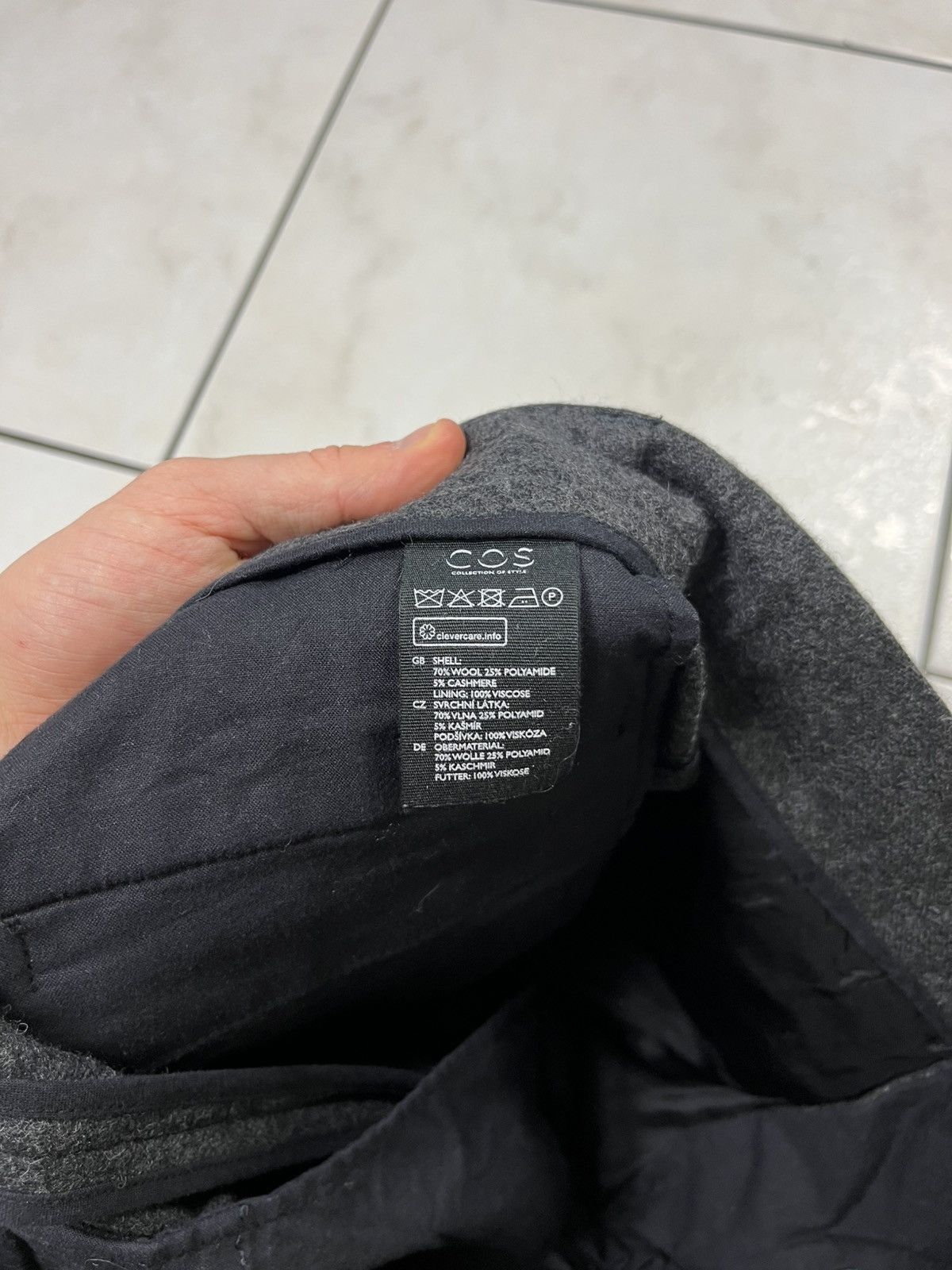 Cos × Designer COS wool cashmere heather casual pants trousers classic Size US 30 / EU 46 - 17 Thumbnail
