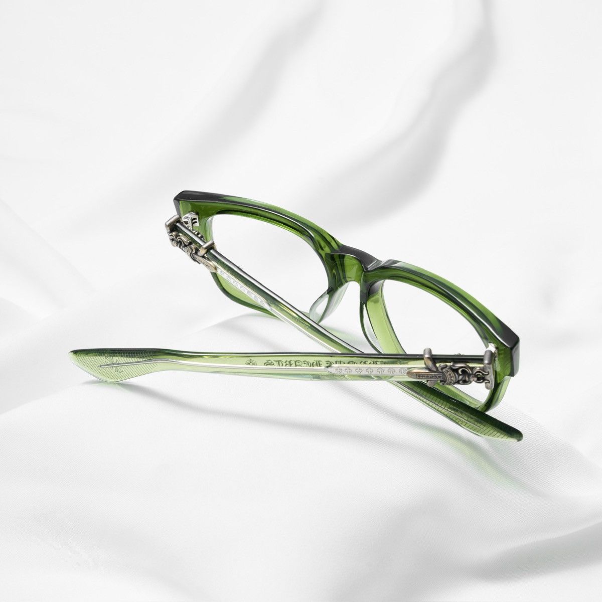 Chrome Hearts CHROME HEARTS VAGILLIONAIRE I DARK OLIVE GLASSES Size ONE SIZE - 7 Thumbnail