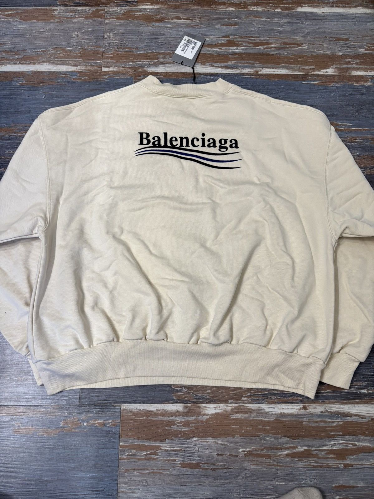 Balenciaga Campaign Embroidered Logo Crewneck Size US S / EU 44-46 / 1 - 2 Thumbnail