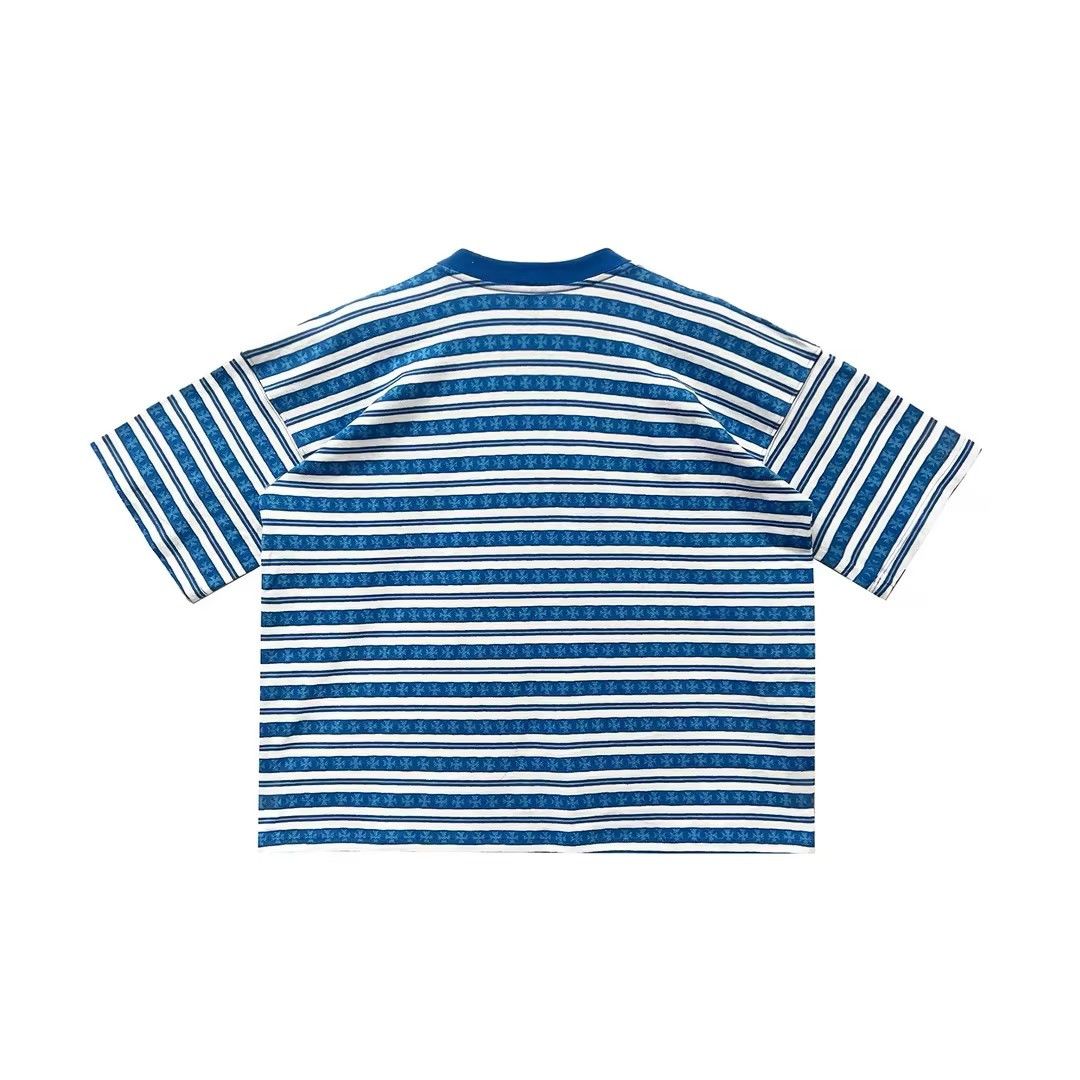 Chrome Hearts Chrome Hearts Blue Stripe Men's Tee Size US M / EU 48-50 / 2 - 2 Thumbnail