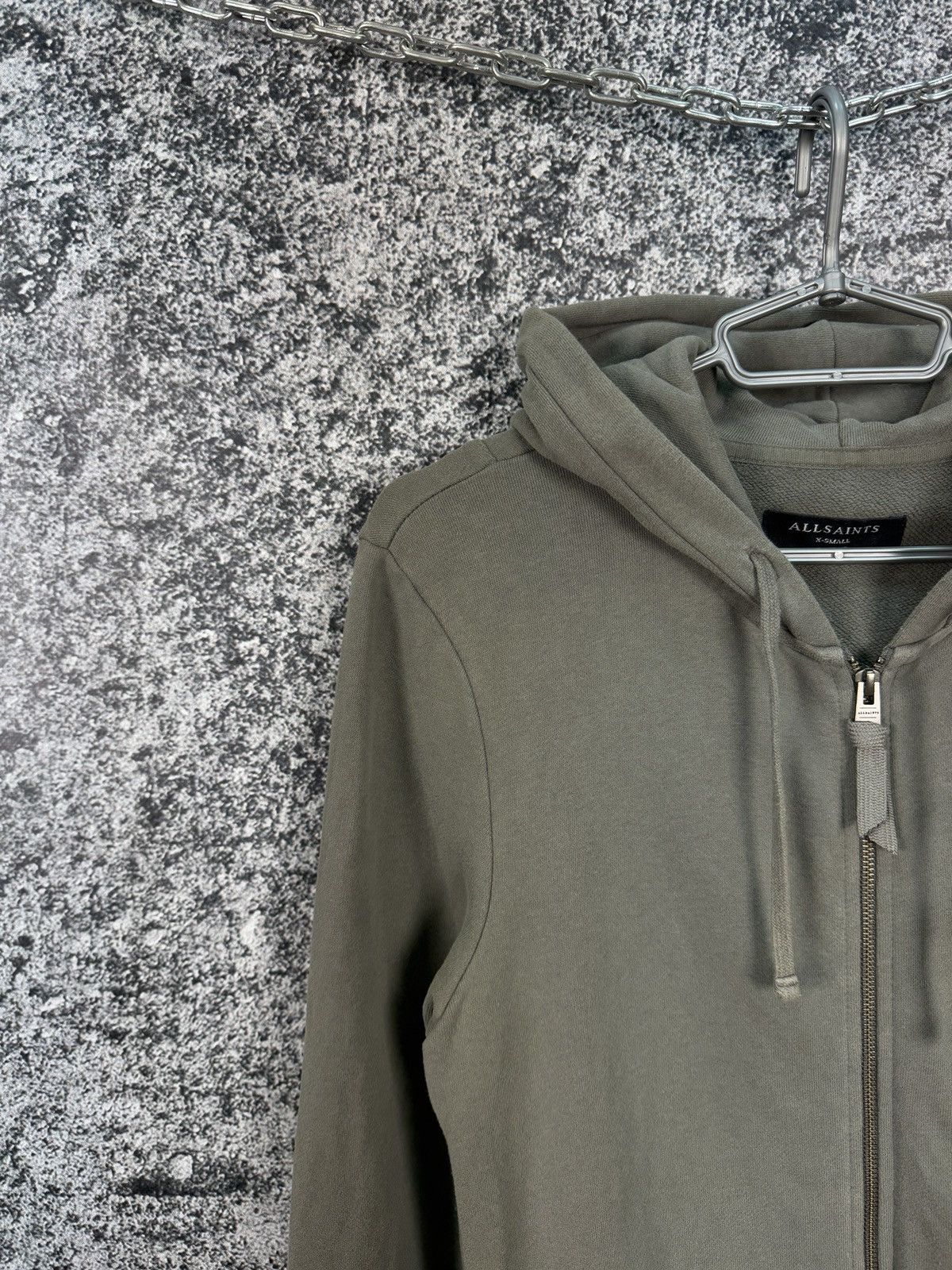 Allsaints Men’s Allsaints Raven Hoody Full Zip Luxury Hoodie Size XS Size US XS / EU 42 / 0 - 3 Thumbnail