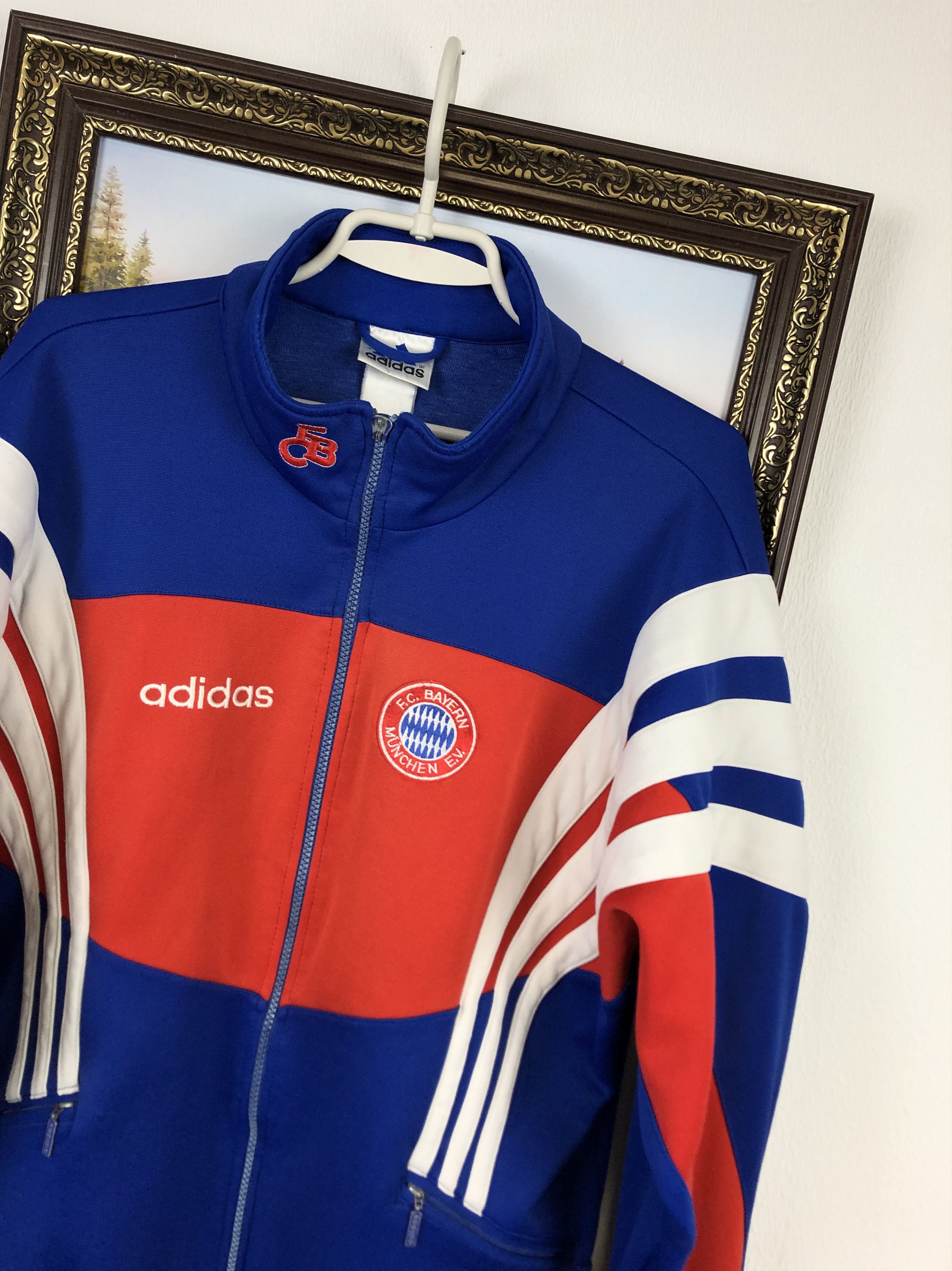 Adidas Vintage 90's Bayern Munich Football Jacket Soccer Track Top Size US M / EU 48-50 / 2 - 4 Thumbnail