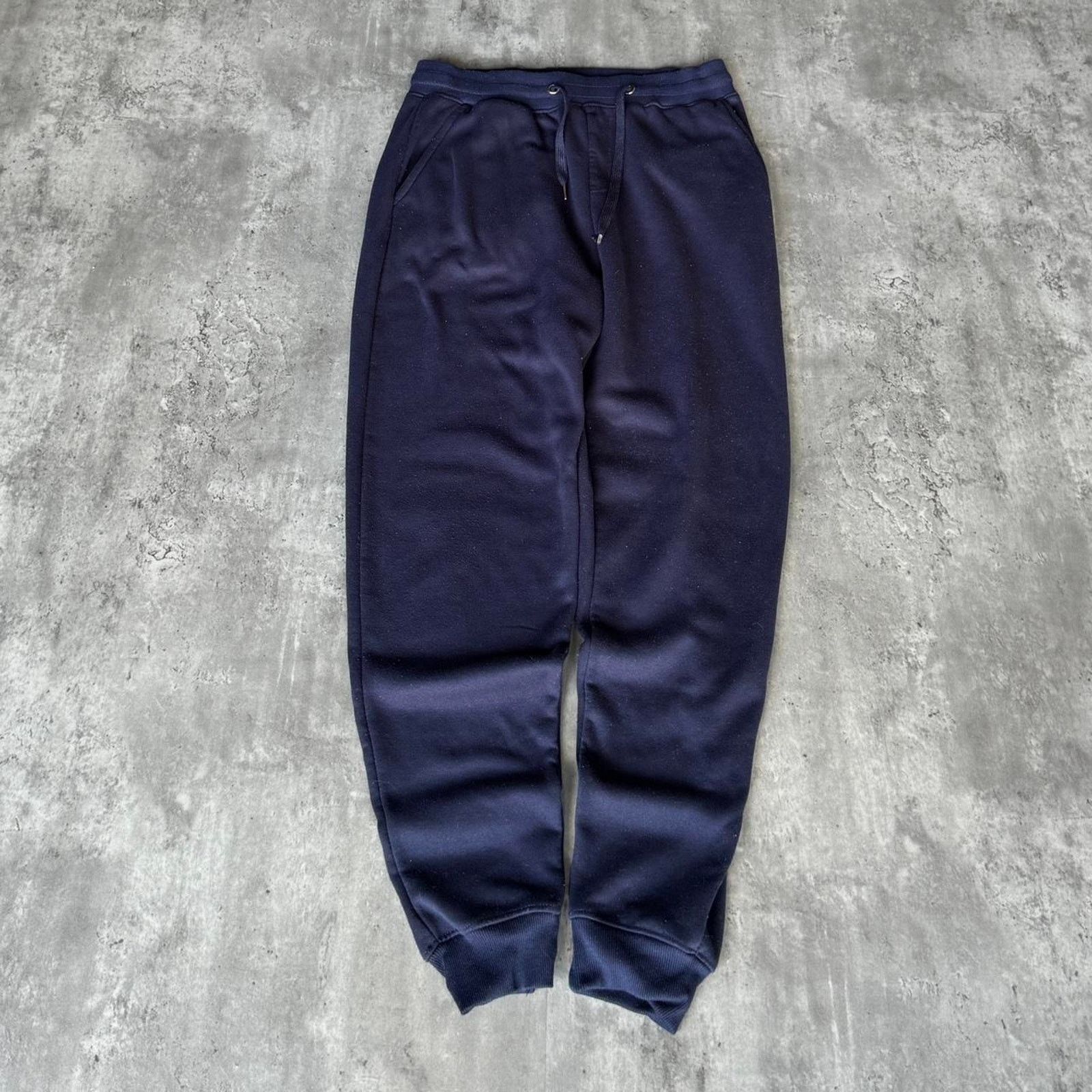 Japanese Brand × Vintage Vintage Y2K Navy Blue Baggy Grunge Opium Jogger Sweatpants Size US 33 - 1 Thumbnail