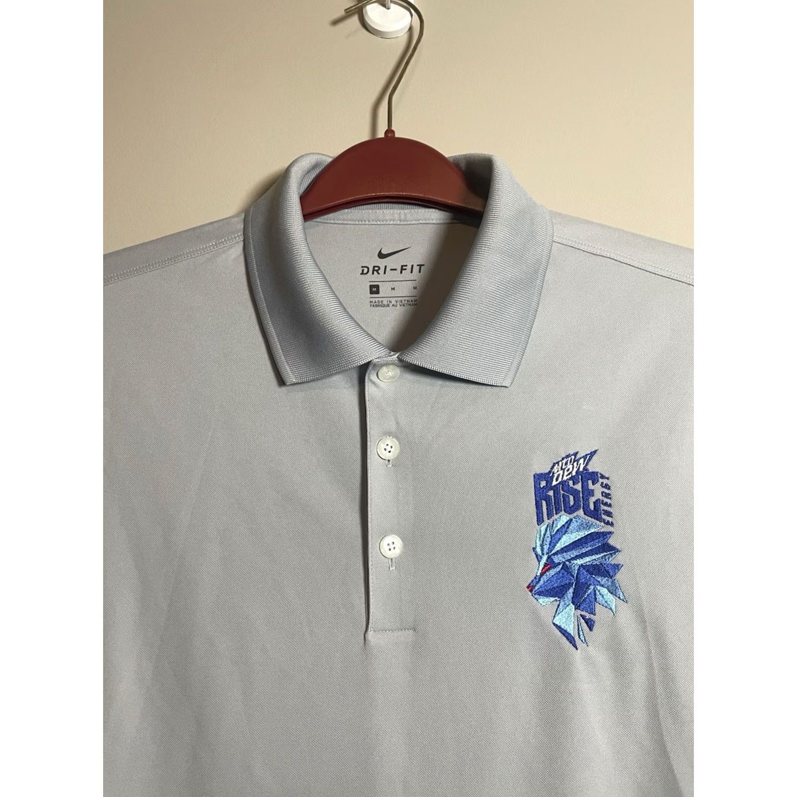 Nike Nike Dri-FIT Micro Pique Polo Mens M Gray NWT Logo Sports Golf Shirt Size US M / EU 48-50 / 2 - 2 Thumbnail