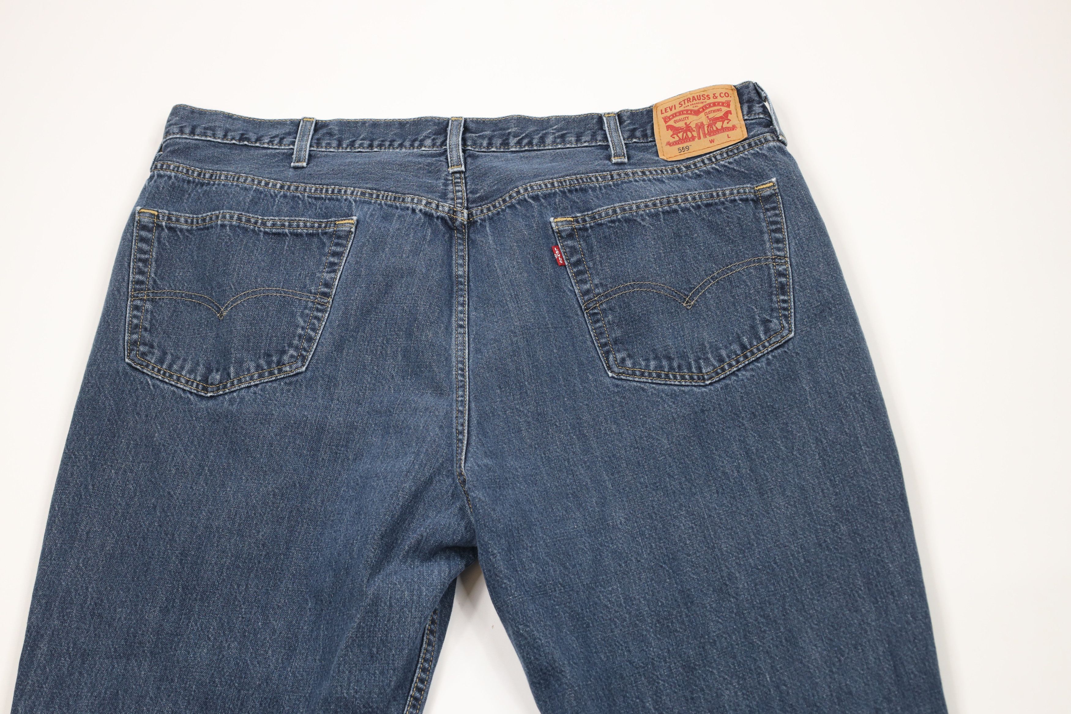 Levi's × Vintage Vintage Y2K Levis 559 Relaxed Straight Wide Leg Denim Jeans Size US 44 / EU 60 - 9 Thumbnail