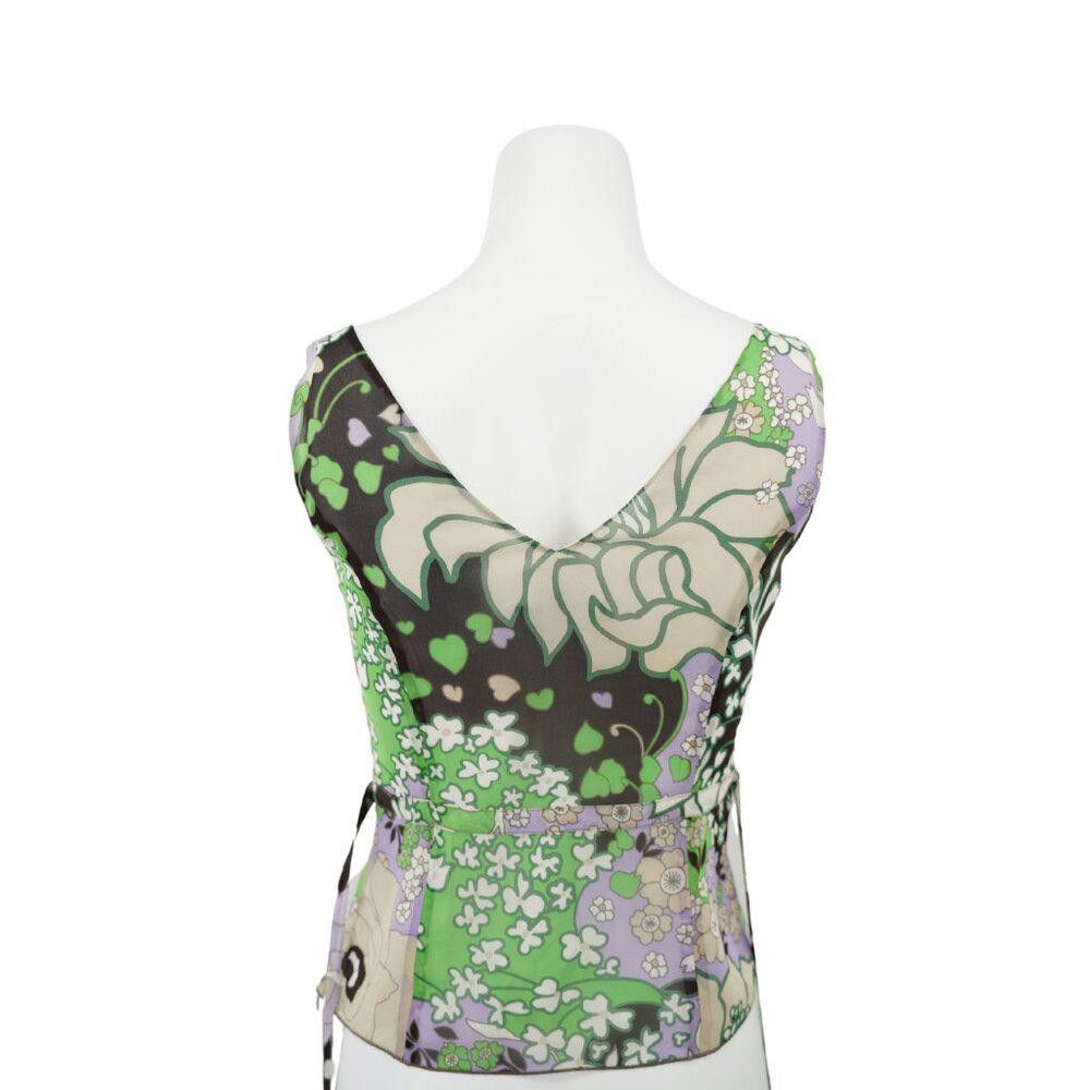 Designer Ectetera Tie Waist Floral Tank Size 0/XS Size XS / US 0-2 / IT 36-38 - 9 Thumbnail