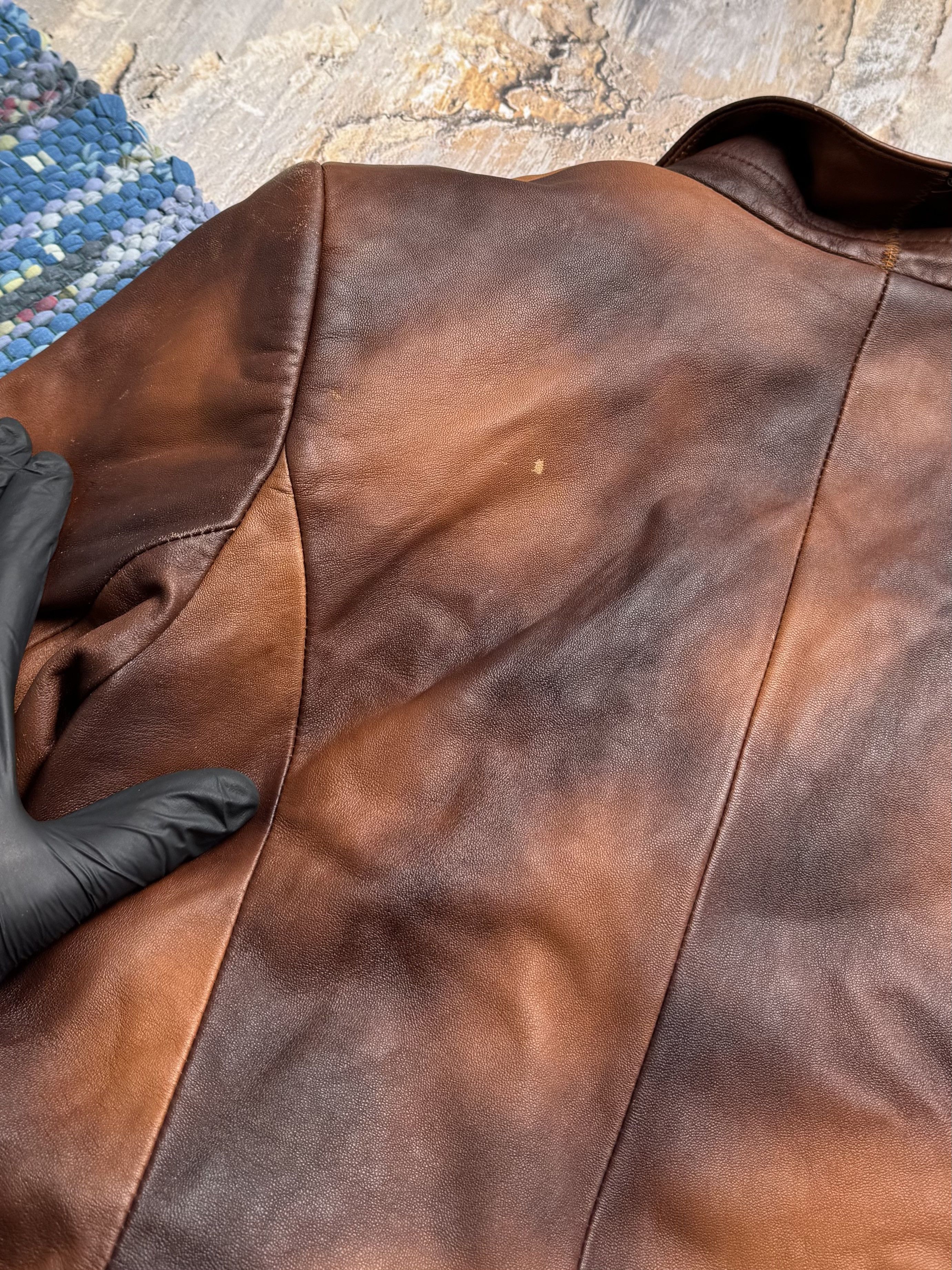 Vintage Vintage Faded Leather Coat A8(V1)D15 Size S / US 4 / IT 40 - 17 Thumbnail