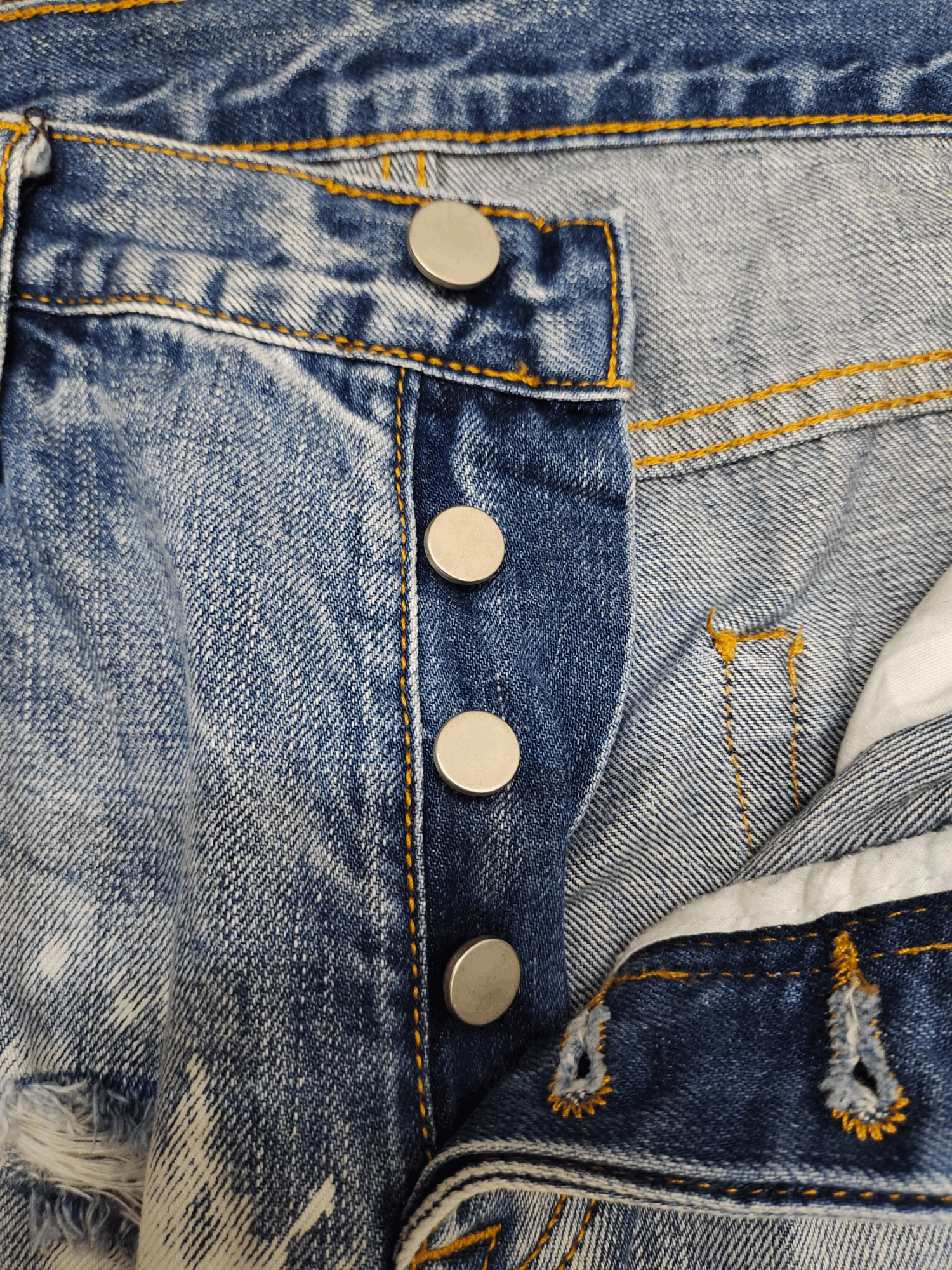 MNML Mnml Bleach Destroy Denim Jeans Skinny Streetwear Size US 34 / EU 50 - 9 Thumbnail