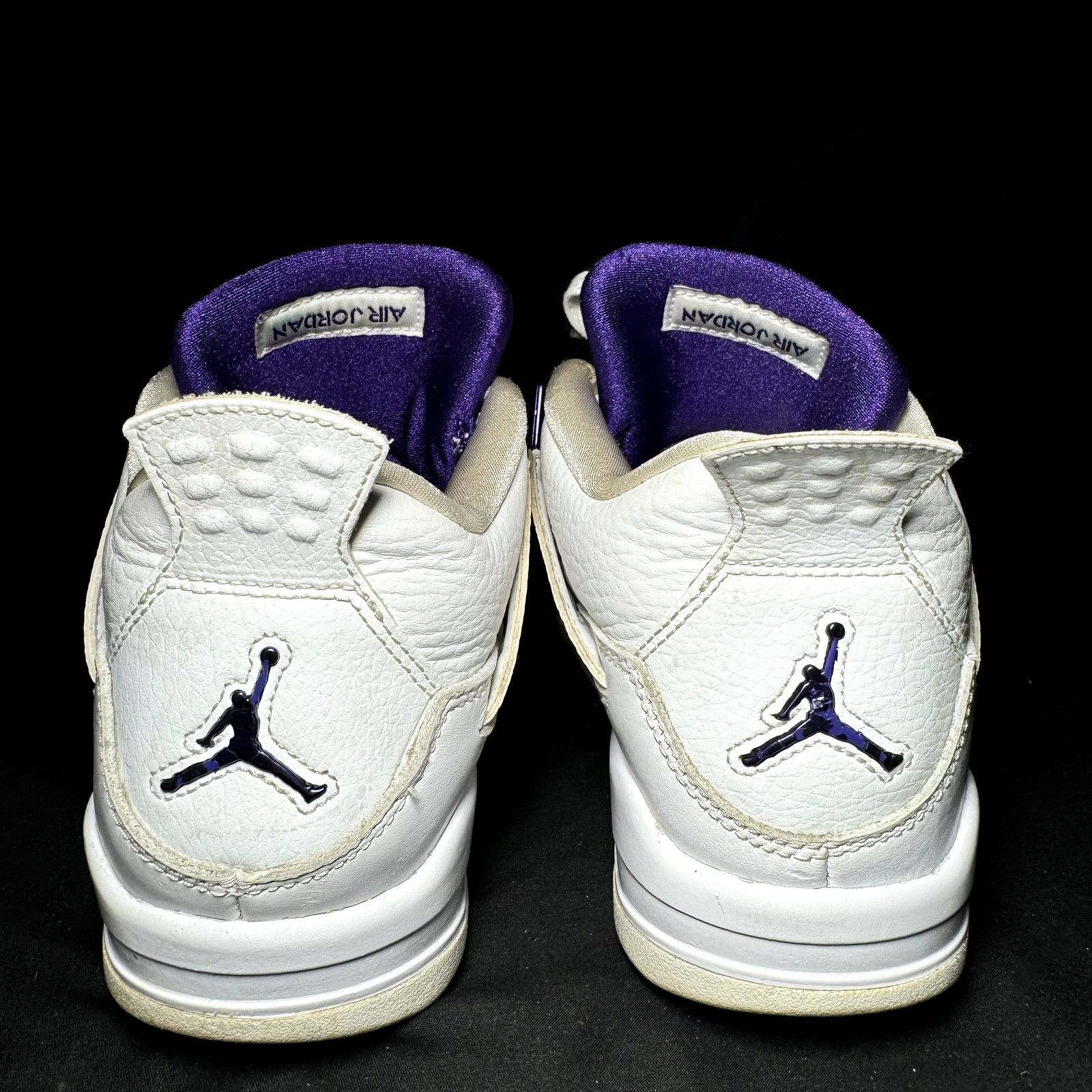Jordan Brand × Nike Size 7 - Nike Air Jordan 4 Retro GS Purple Metallic Shoes Size US 7 / EU 40 - 5 Thumbnail