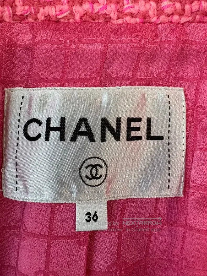 Chanel Chanel 22k pink tweed single-breasted four-pocket stand-up Size XS / US 0-2 / IT 36-38 - 7 Thumbnail