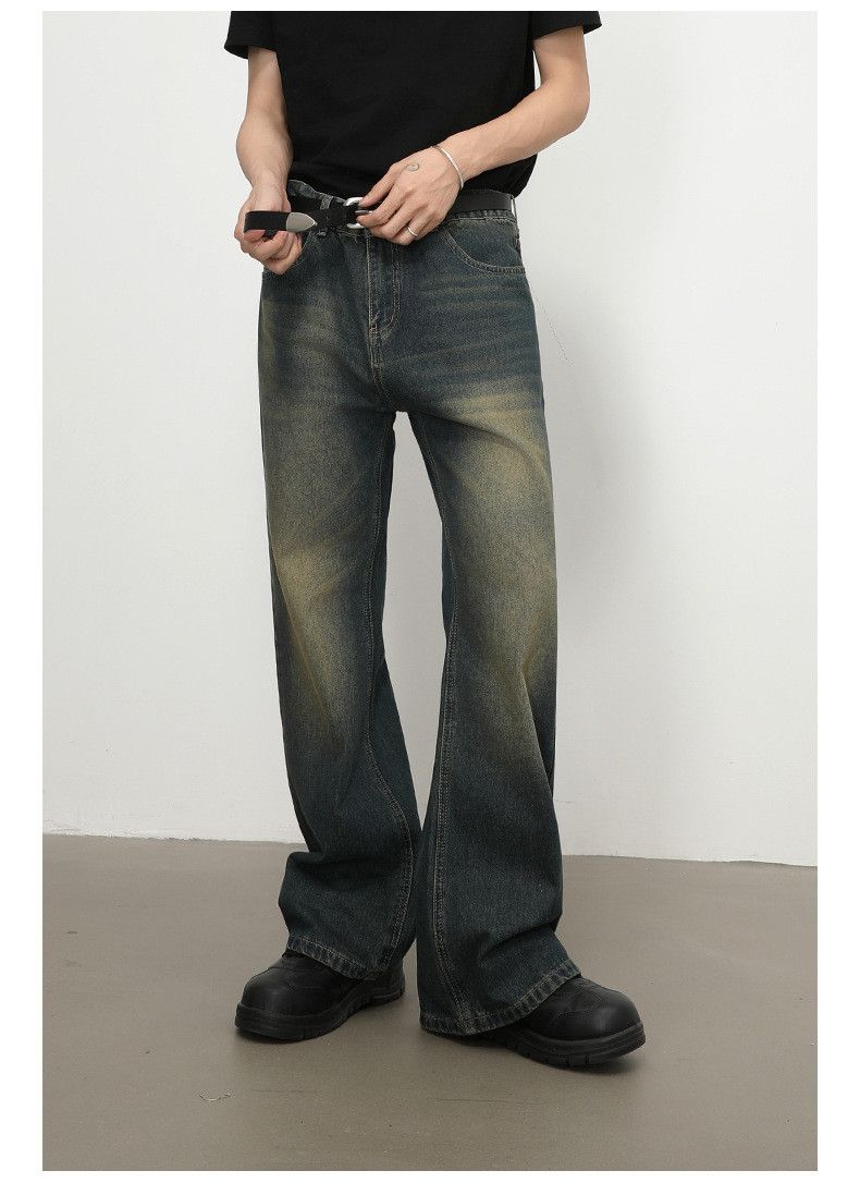 Vintage Men's Stylish Retro Distressed Flared Jeans Size US 32 / EU 48 - 4 Thumbnail