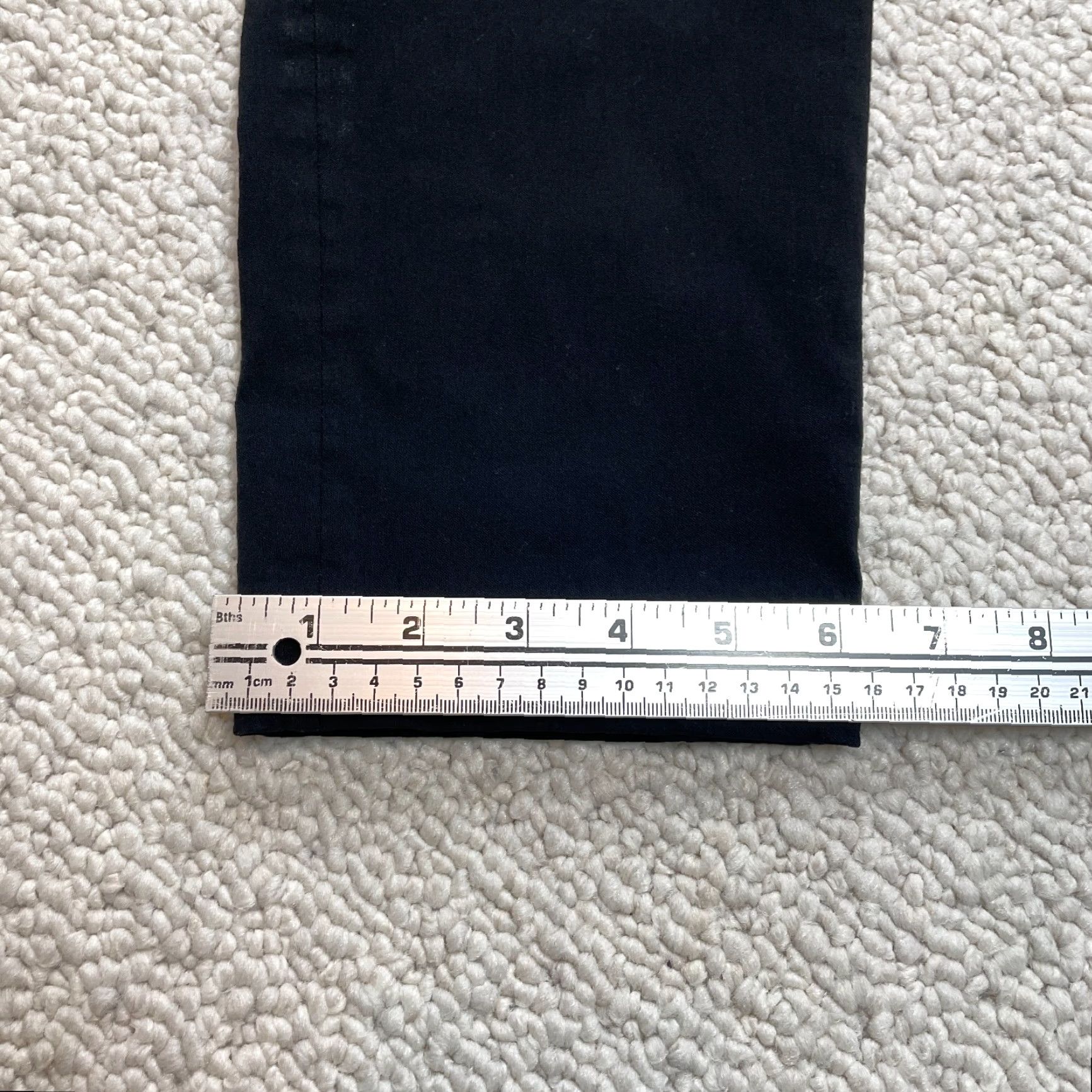 Vintage Tahari Pants Straight Leg Ankle Women's Sl S Black 29x27 Zip Pockets Stretch Knit Rayon Nylon Spandex Size 28" / US 6 / IT 42 - 2 Thumbnail