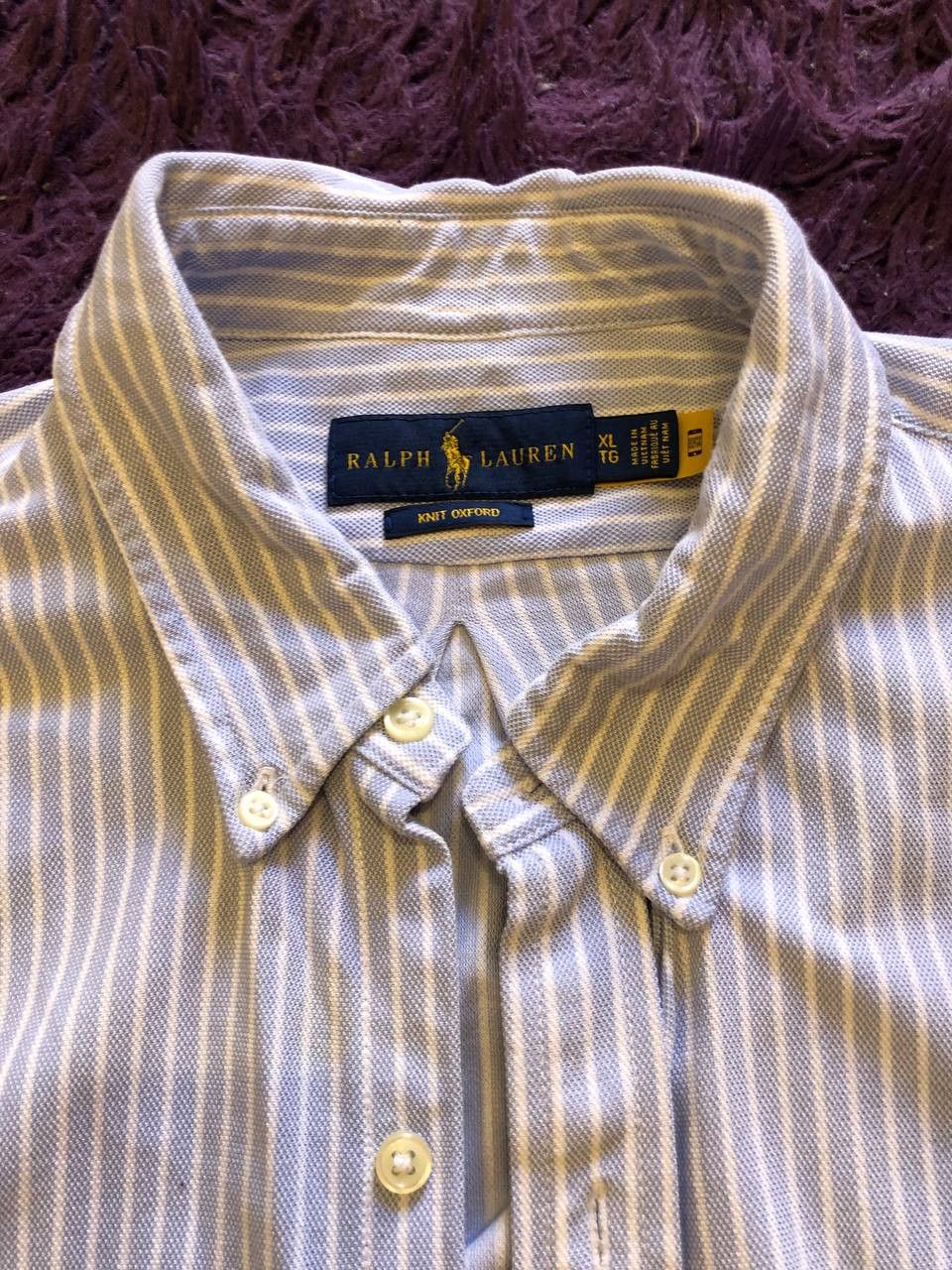 Ralph Lauren Vintage button-down Ralph Lauren shirt Y2K Knit oxford Size US XL / EU 56 / 4 - 12 Thumbnail