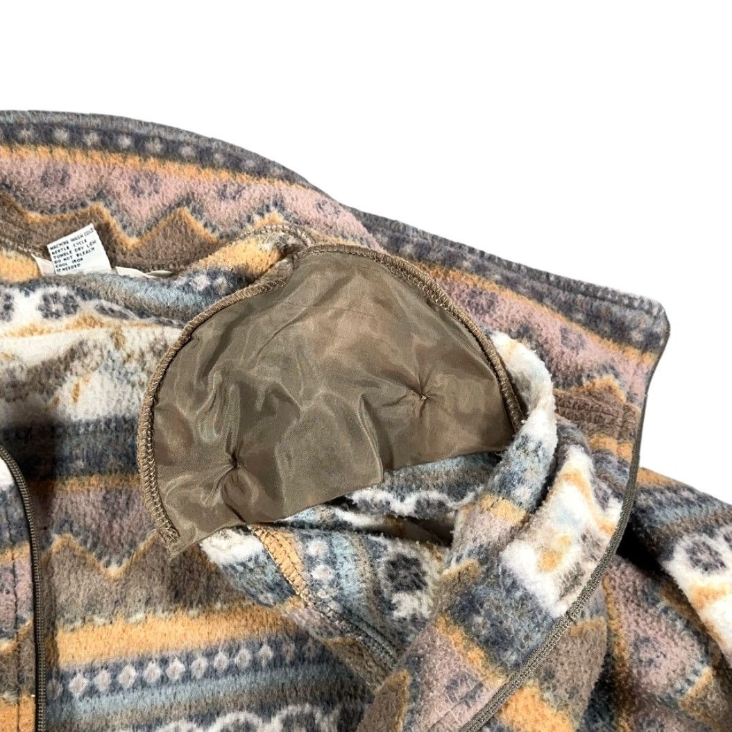 Haband VINTAGE Haband Southwest Jacket Womens XL Fleece Brown Orange Aztec 90s Geometric Casual Workwear Size XL / US 12-14 / IT 48-50 - 5 Thumbnail