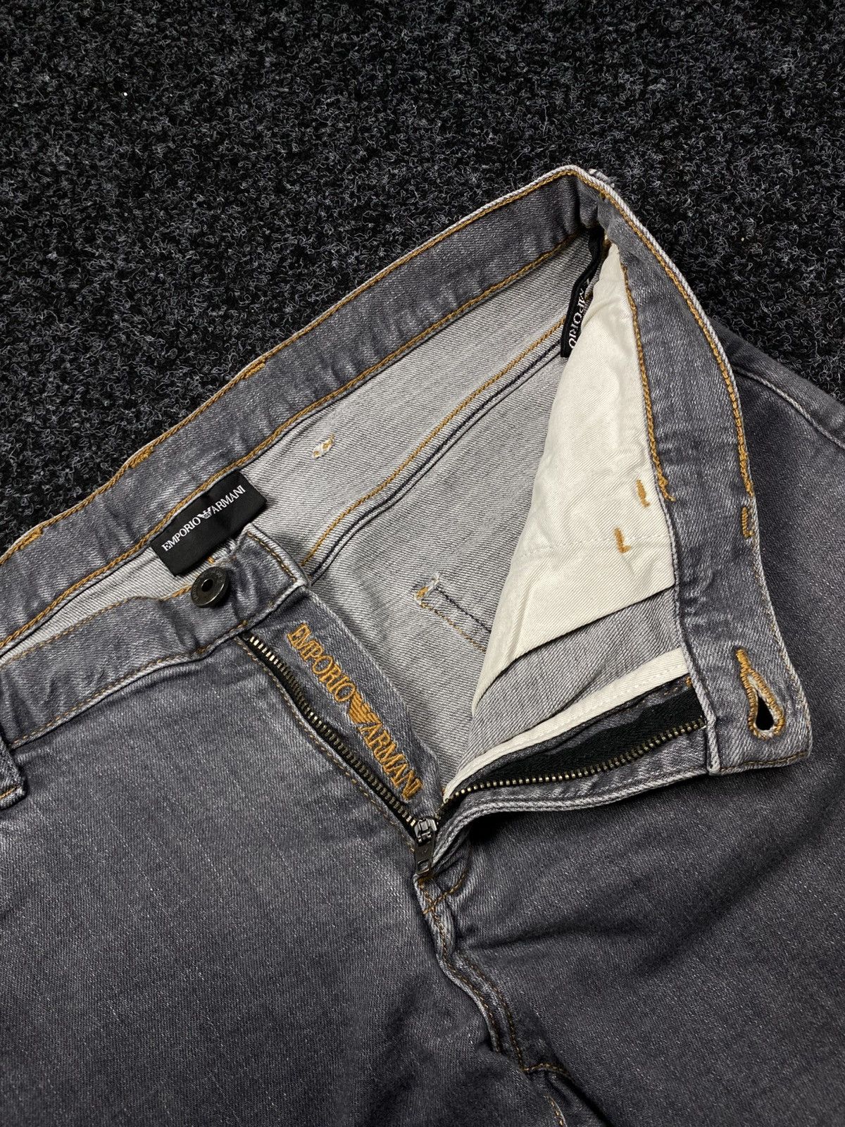 Armani × Vintage Vintage 90s Armani Jeans Baggy Pocket Logo Size US 34 / EU 50 - 7 Thumbnail