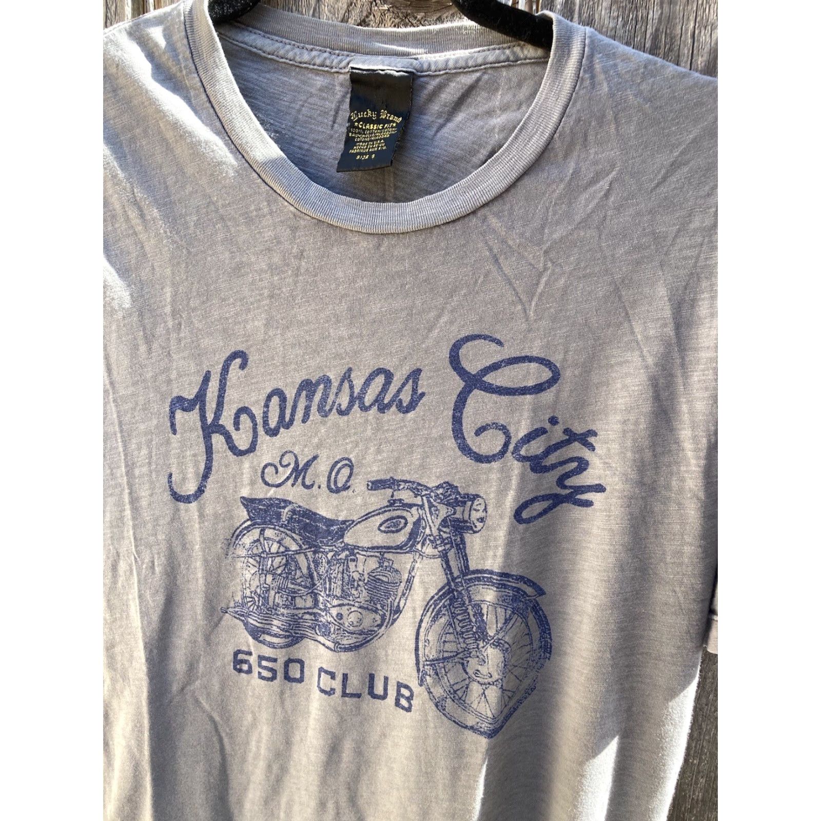 Lucky Brand Lucky Brand Kansas City Motorcycles T-Shirt S Gray Men’s USA Shirt Short Sleeve Crew Neck Vintage? Size US S / EU 44-46 / 1 - 3 Thumbnail