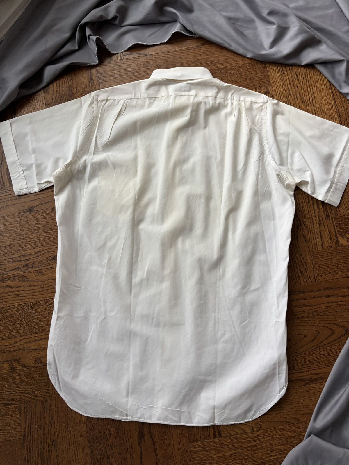 Arrow × Eaton × Vintage 1950s Sheer Shortsleeve Shirt Vintage Eatonia Sanfor Snap Bu Size US S / EU 44-46 / 1 - 8 Thumbnail