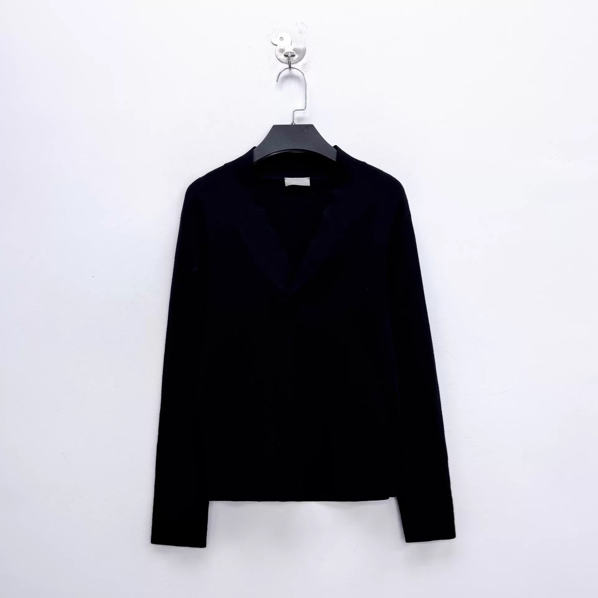 Dior Dior Women's Black Seagull Neck Knit Sweater S Size S / US 4 / IT 40 - 1 Thumbnail