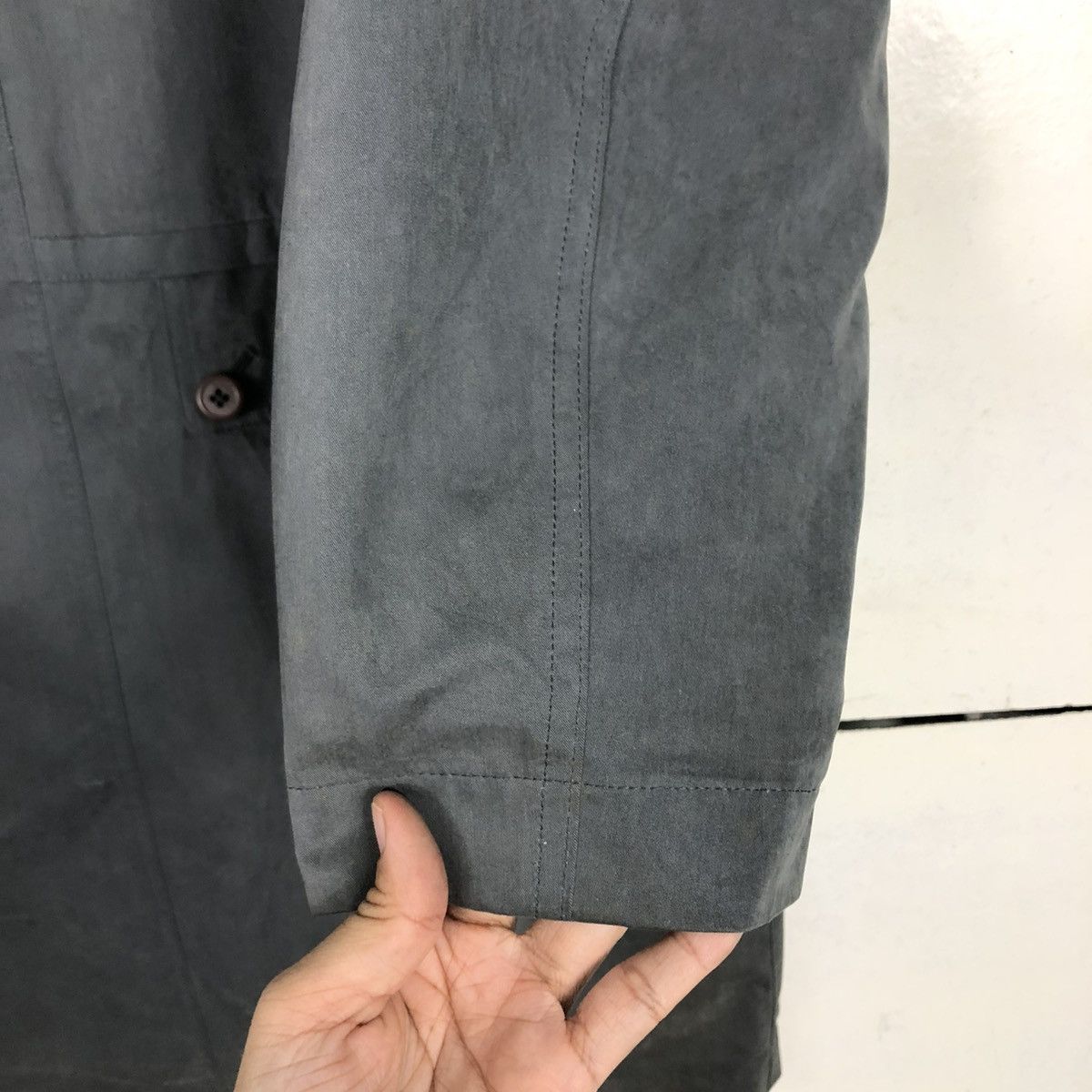 Japanese Brand 🔥RICH GREY VINTAGE CHORE WORK JACKET ALLERGI ISSEY MIYAKE Size US L / EU 52-54 / 3 - 17 Thumbnail