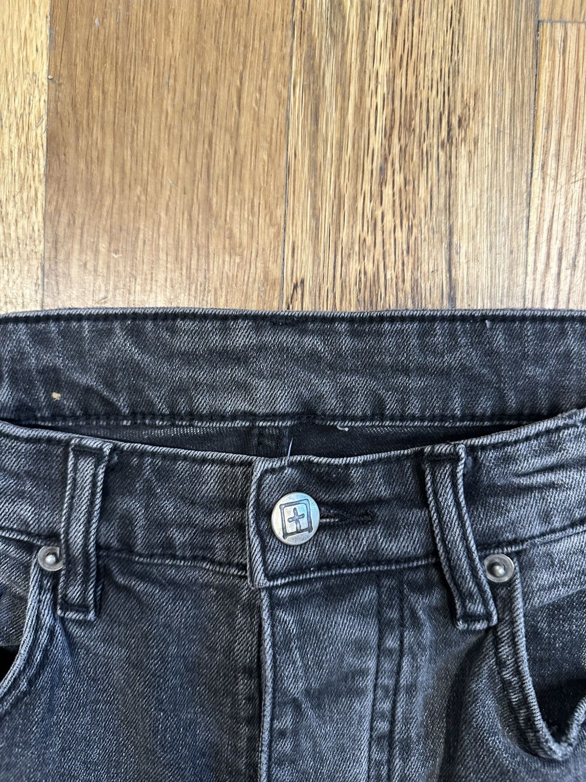 Ksubi Ksubi Hardcore Angst Distressed Black Denim Jeans Sz 31 Size US 31 - 3 Thumbnail