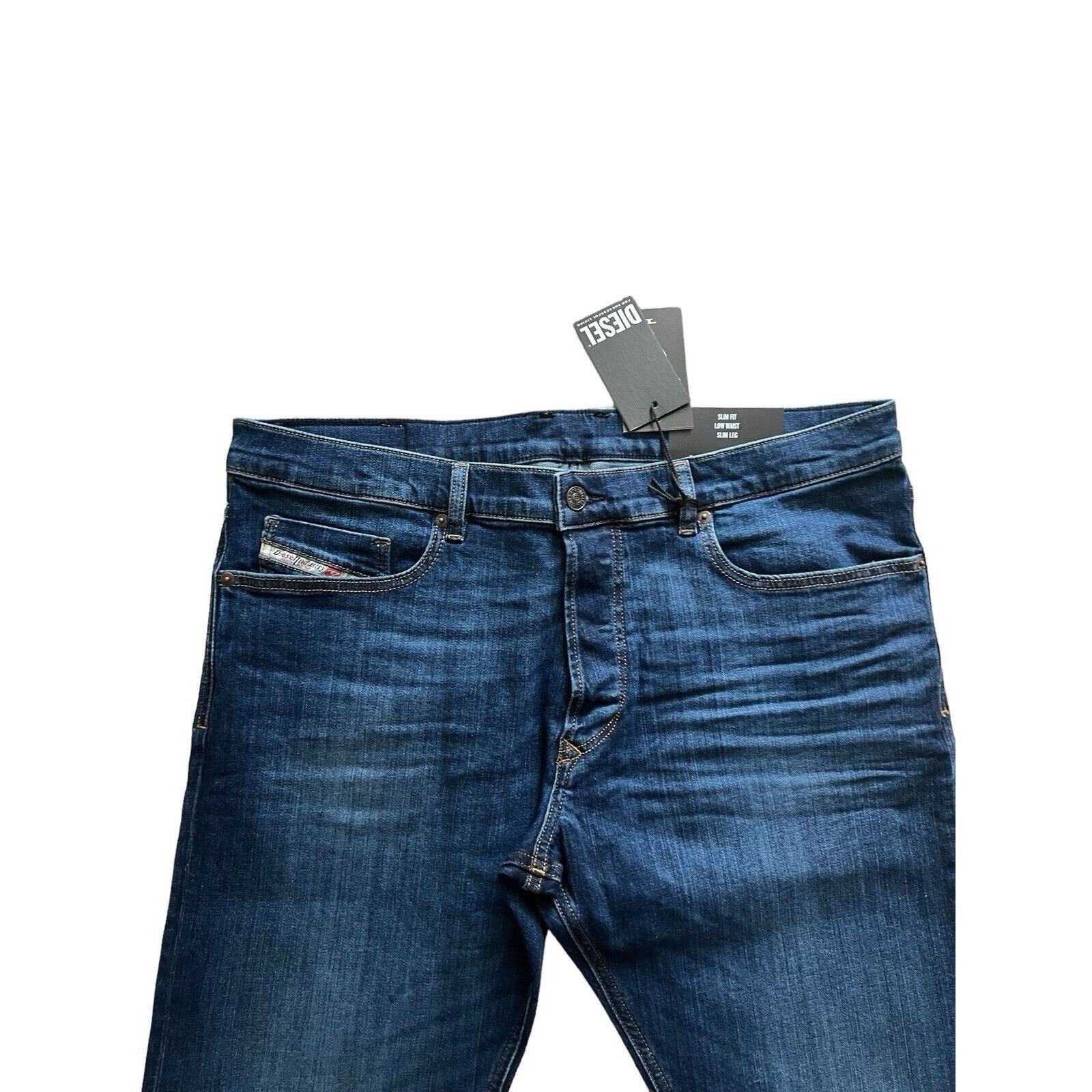 Diesel Diesel Mens Tepphar Slim Fit Jeans Blue $195 Size 36/32 Size US 36 / EU 52 - 2 Thumbnail