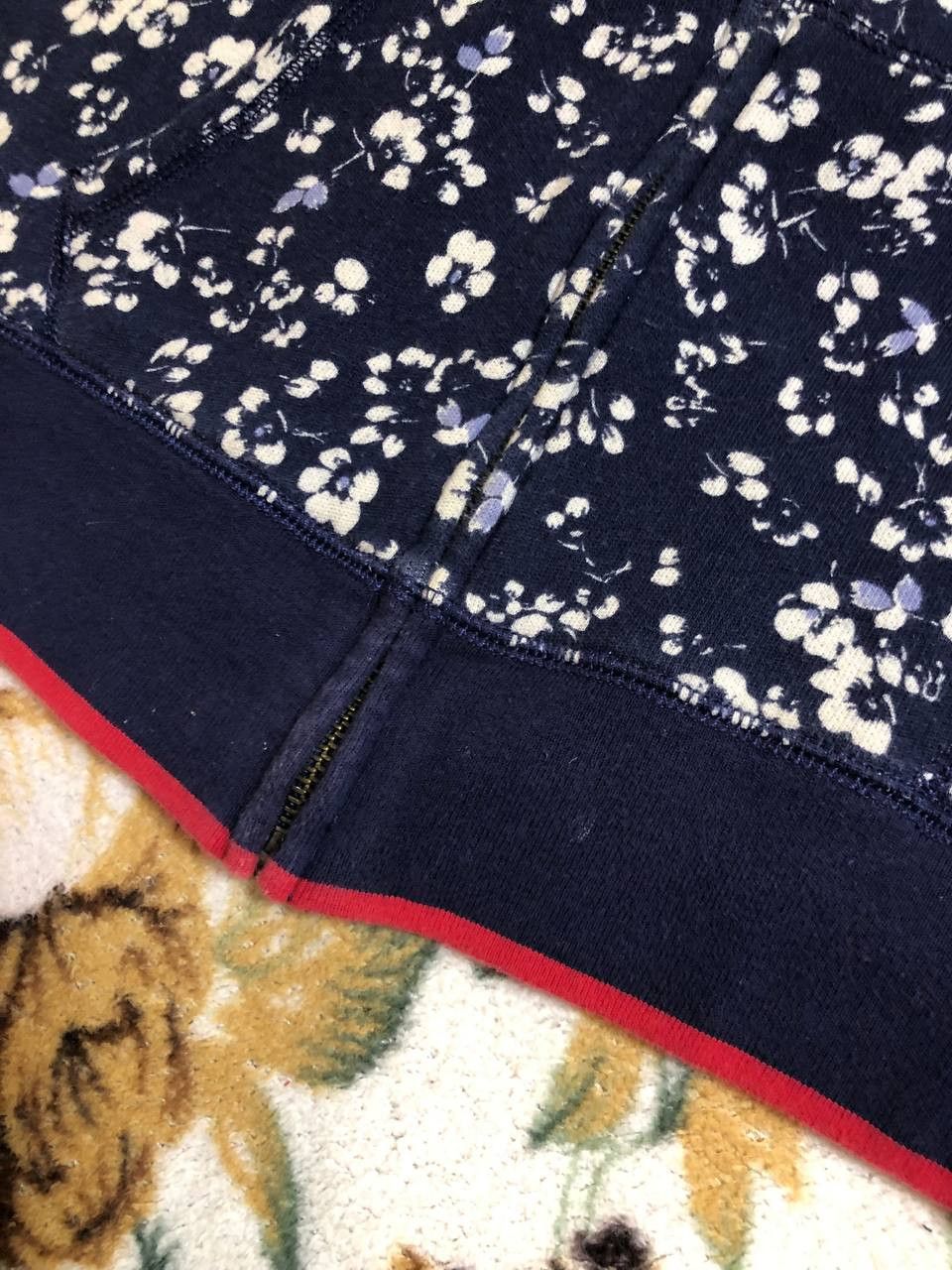 Polo Ralph Lauren Kids Polo Ralph Lauren dark blue micro floral zip up hoodie Size US XS / EU 42 / 0 - 5 Thumbnail
