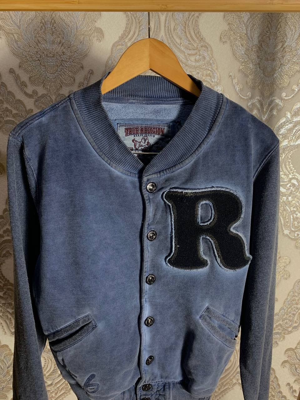 True Religion × Vintage VERY RARE TRUE RELIGION BOMBER JACKET BIG LOGO JAPAN STYLE Size US S / EU 44-46 / 1 - 3 Thumbnail