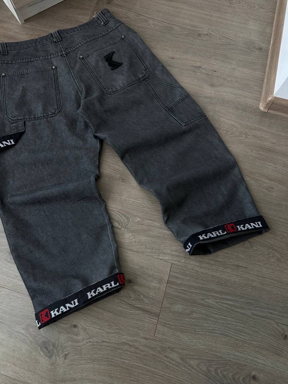 Karl Kani × Vintage Vintage Karl Kani Gray Baggy Distressed Faded Pants Size US 36 / EU 52 - 9 Thumbnail