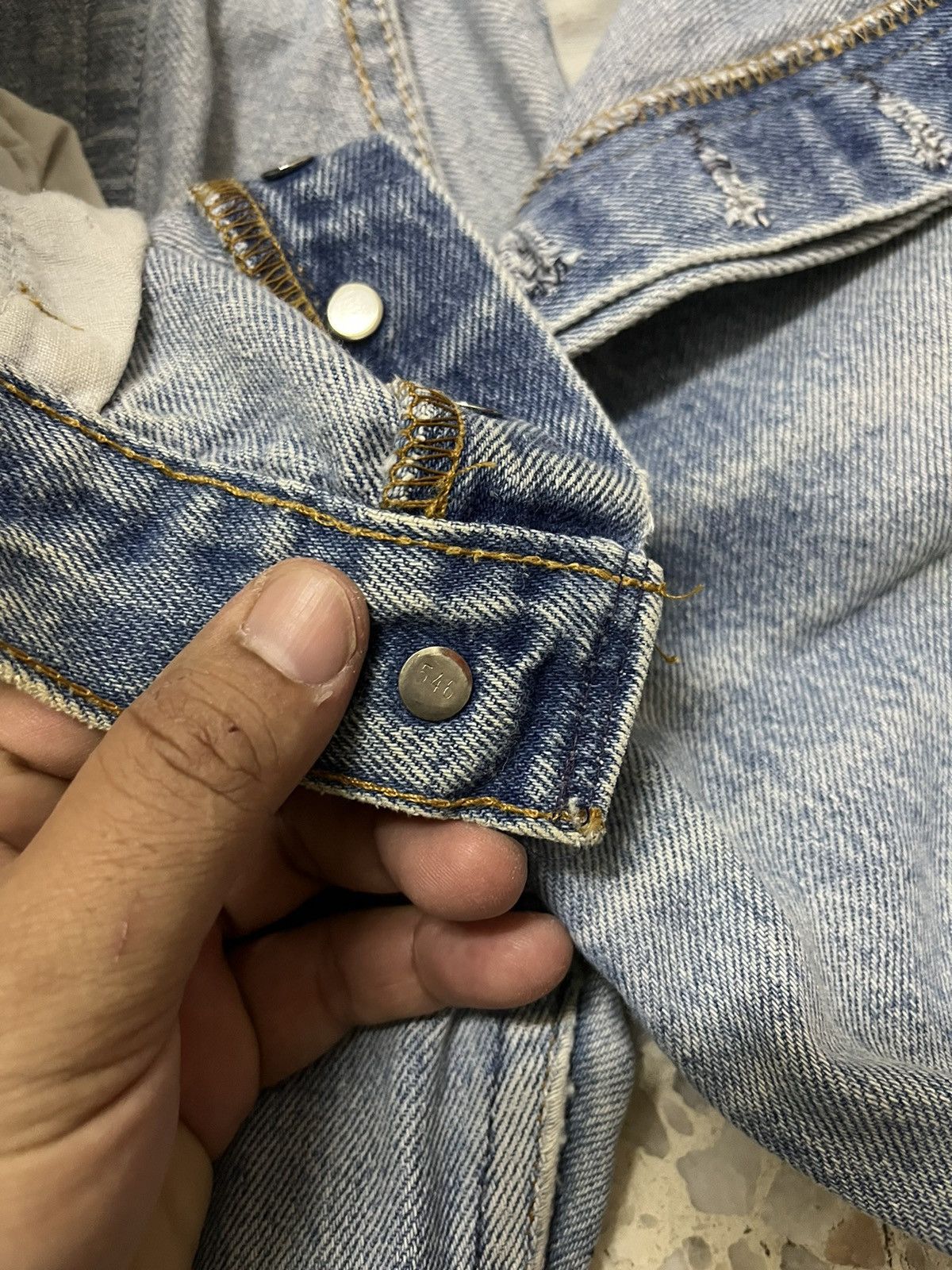 Levi's Rare 90a Levi’s 501XX Light Blue Wash Distressed Vintage Size US 31 - 4 Thumbnail