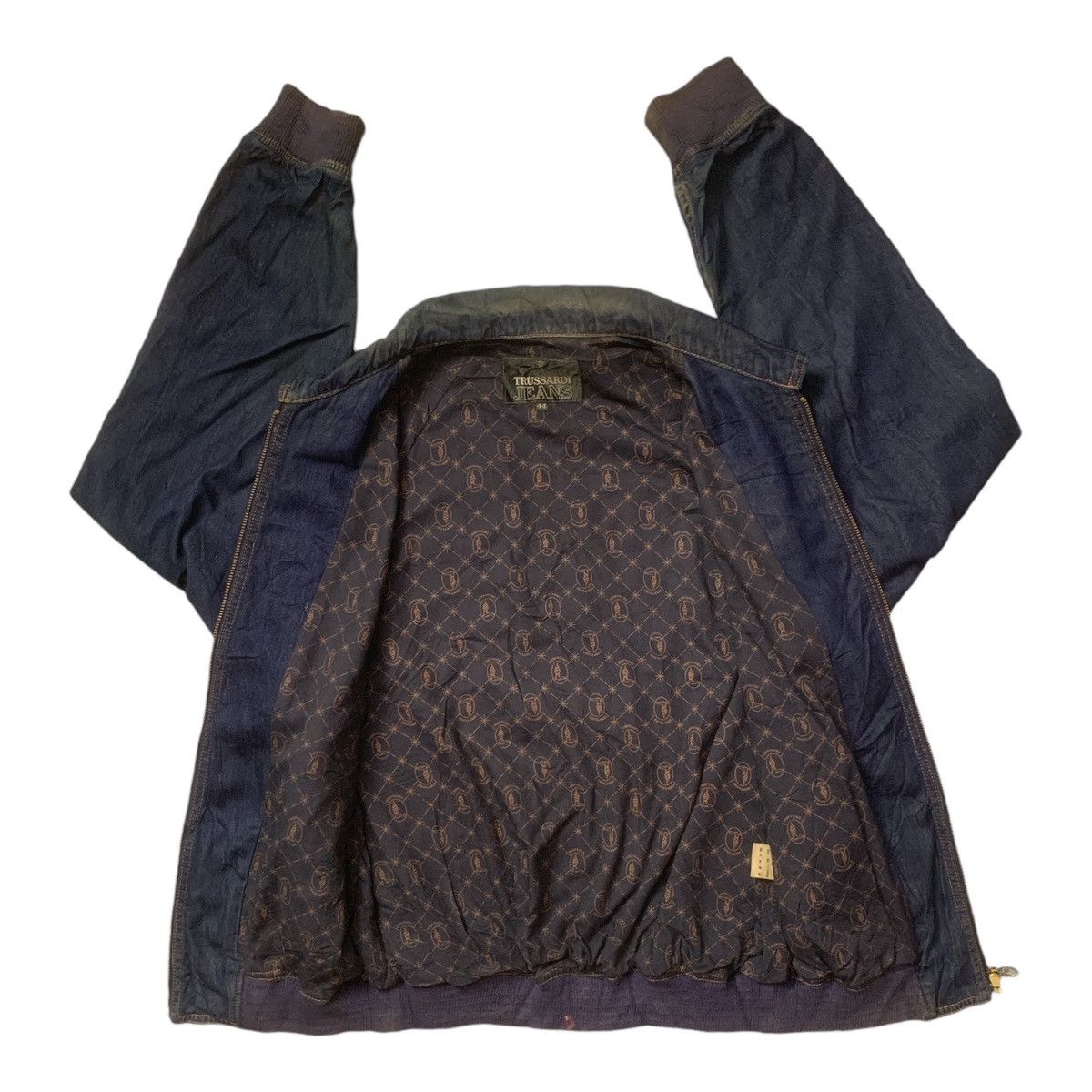Trussardi × Vintage Rare Design Vintage Trussardi Jeans Denim Jackets Size US M / EU 48-50 / 2 - 3 Thumbnail