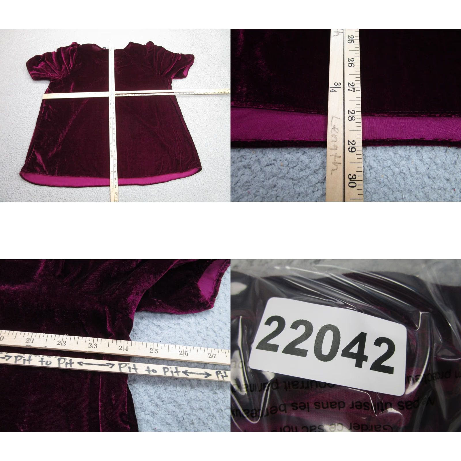 Torrid Torrid Blouse Womens 2 Purple Velvet Puff Sleeve Velour Witchy Fairy Whimsigoth Size XS / US 0-2 / IT 36-38 - 8 Thumbnail