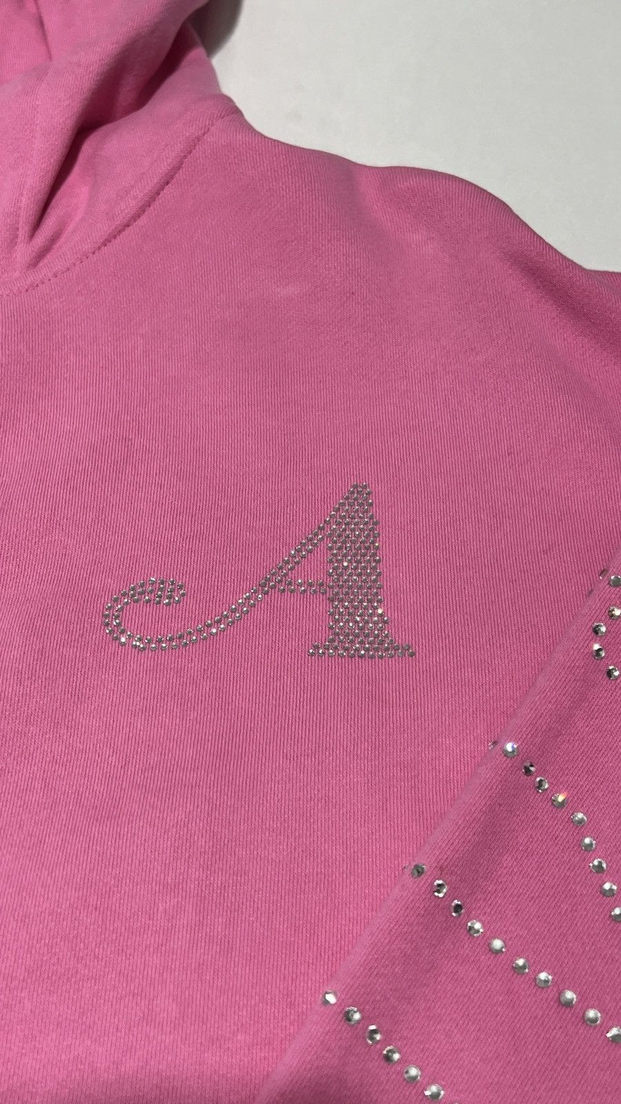Awake NY Awake NY Pink Rhinestone Hoodie Zip Up Size US L / EU 52-54 / 3 - 4 Thumbnail