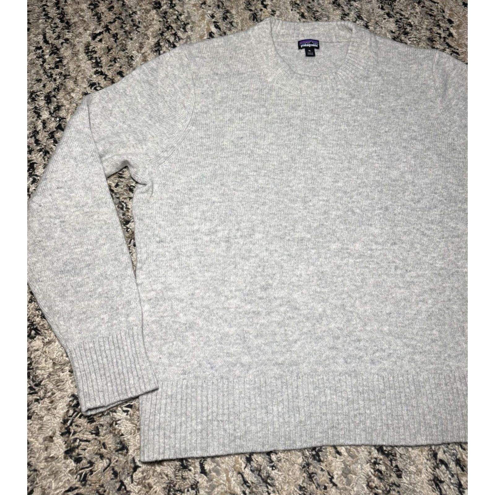 Patagonia Patagonia Women's Recycled Wool Blend Crewneck Knit Sweater Gray XL EUC Crewneck Pullover Womens Fall Winter Knit Sweater Size XL / US 12-14 / IT 48-50 - 3 Thumbnail