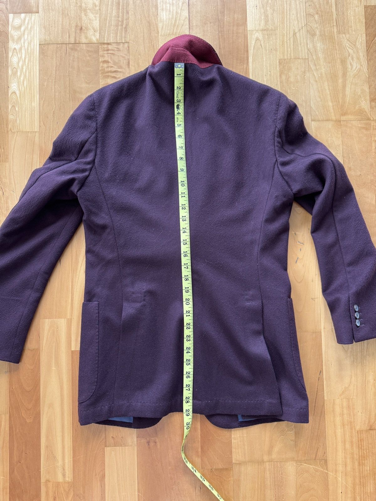 Suitsupply Suitsupply 36R Burgundy Cashmere Havana Jacket Size 36R - 7 Thumbnail