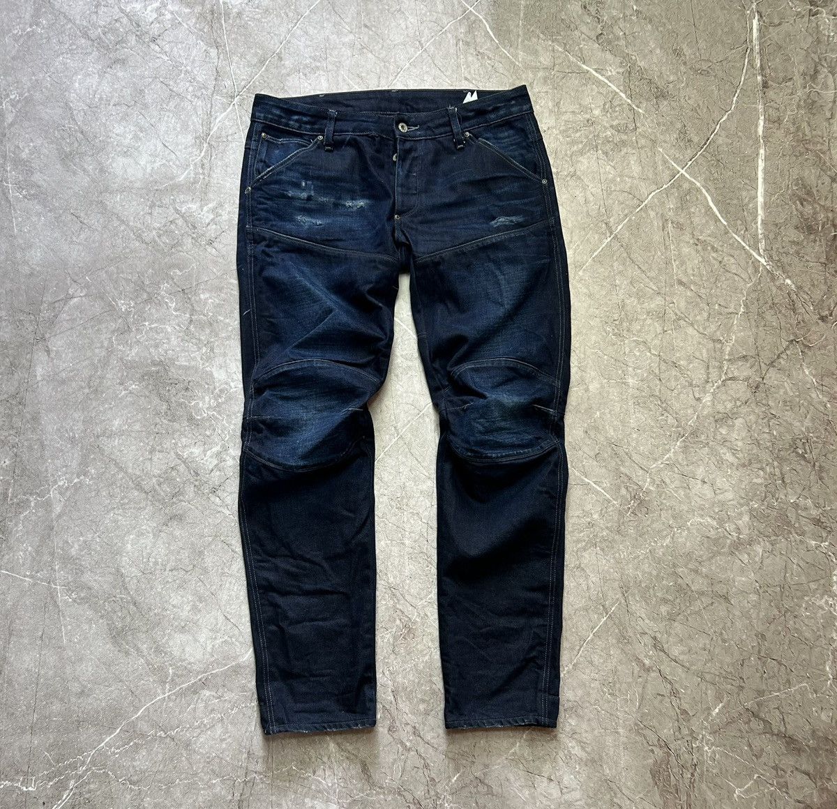 Vintage Dark newest Navy Gstar Raw 3D Denim Motorcycle Jeans