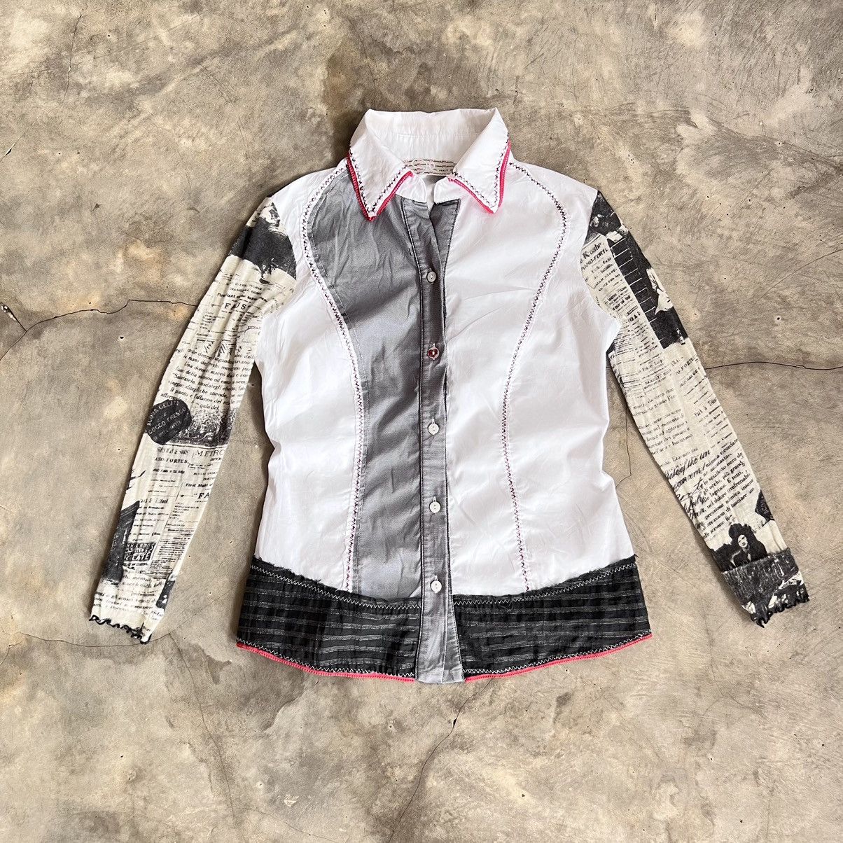 Jean Paul Gaultier Vintage Moore Like Gaultier Style Button Up Shirt Size S / US 4 / IT 40 - 1 Thumbnail