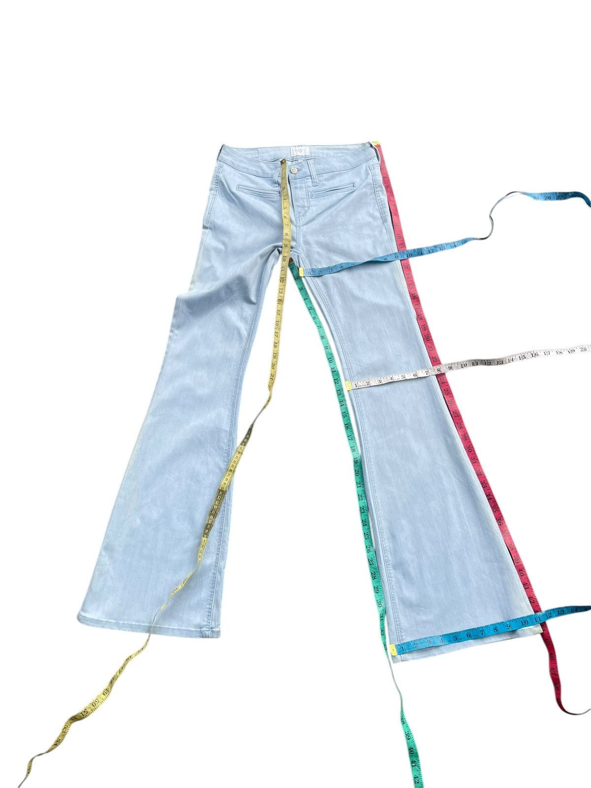 Japanese Brand Flare Celebrity Pink Strech Denim Size 30" / US 8 / IT 44 - 11 Thumbnail