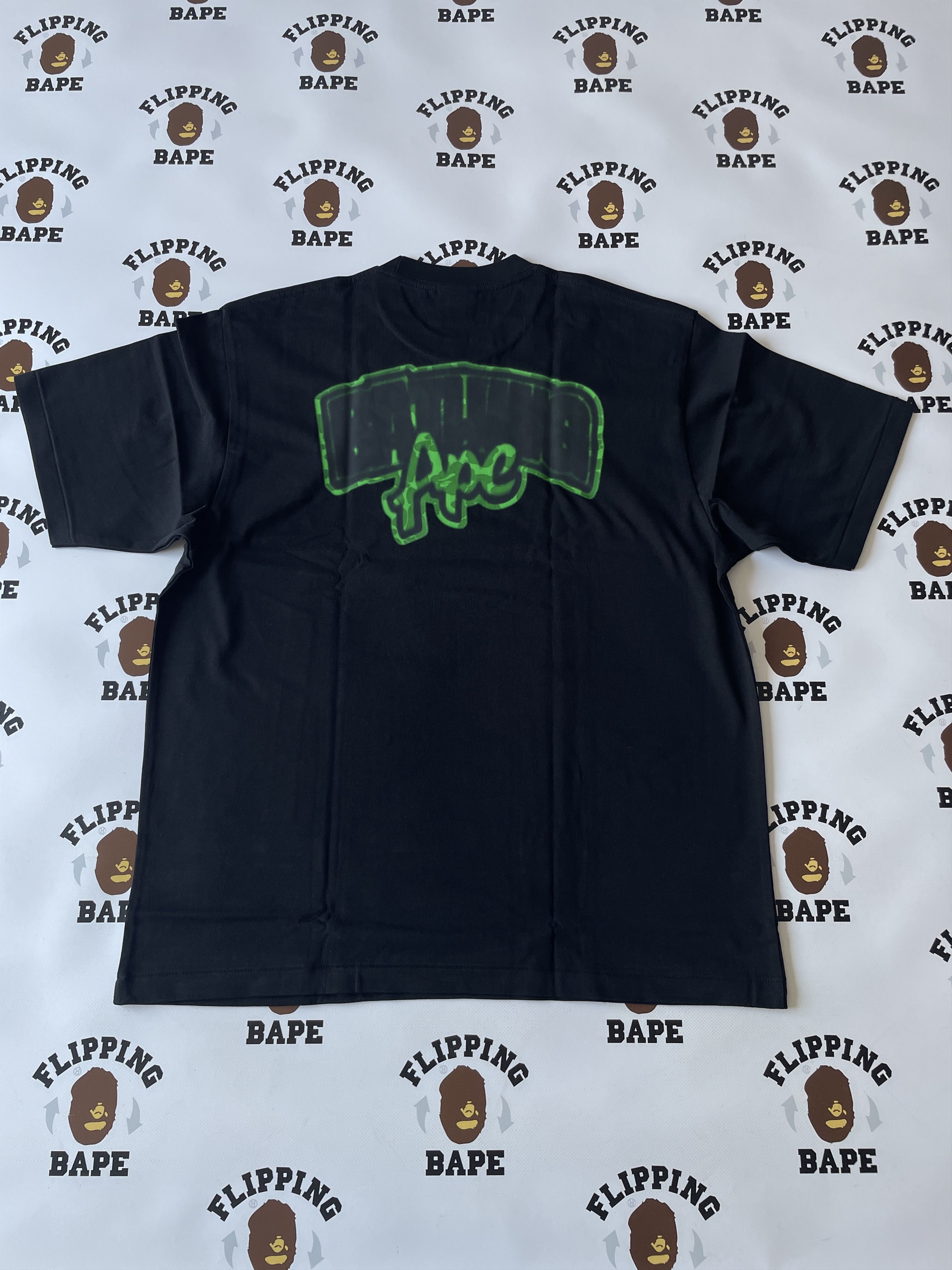 Bape BAPE SPRAY FRANKENSTEIN RELAXED FIT TEE Size US L / EU 52-54 / 3 - 2 Thumbnail