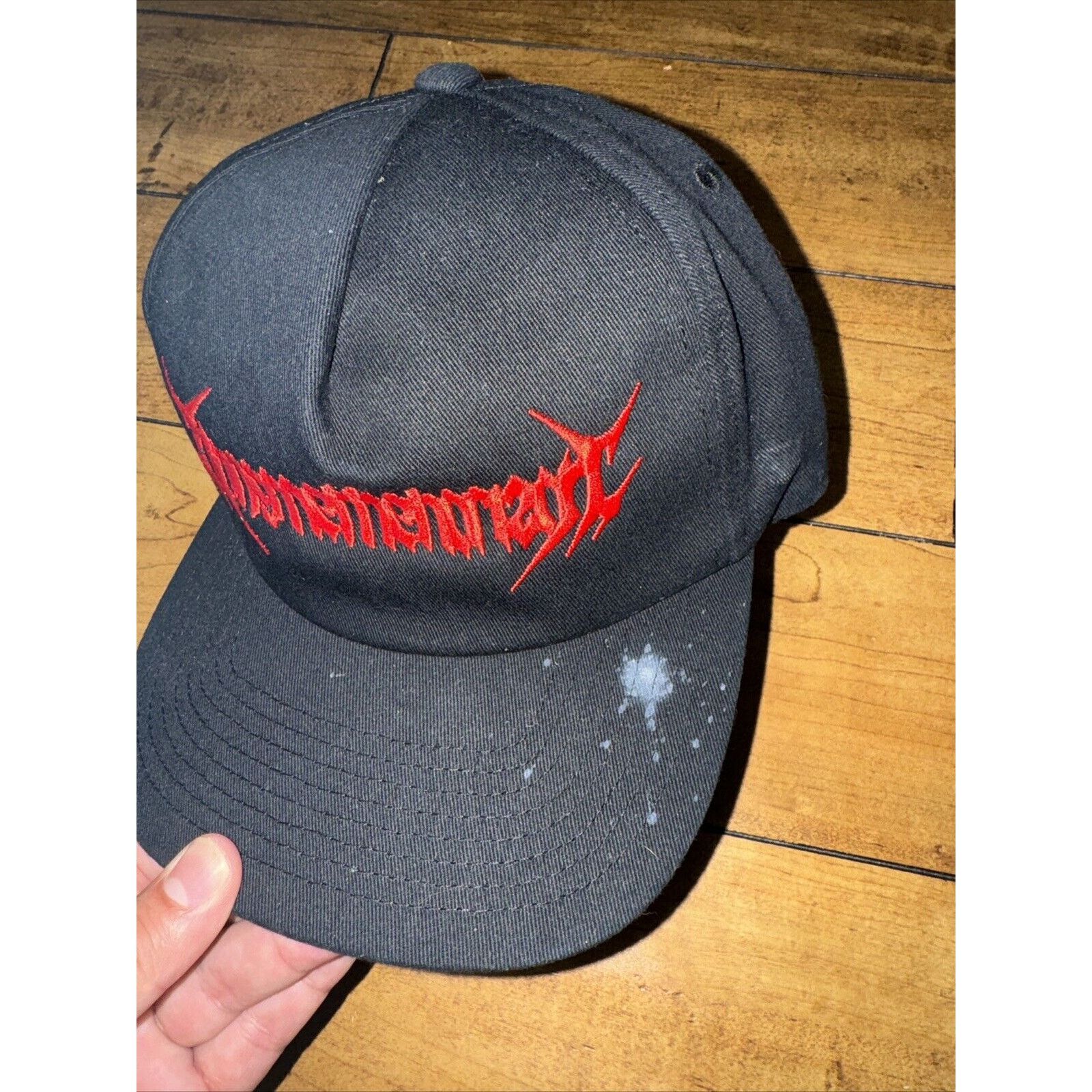 Metallica × Vintage Burn Down Eden Metal Band Hat Black SnapBack Adjustable Size ONE SIZE - 2 Thumbnail