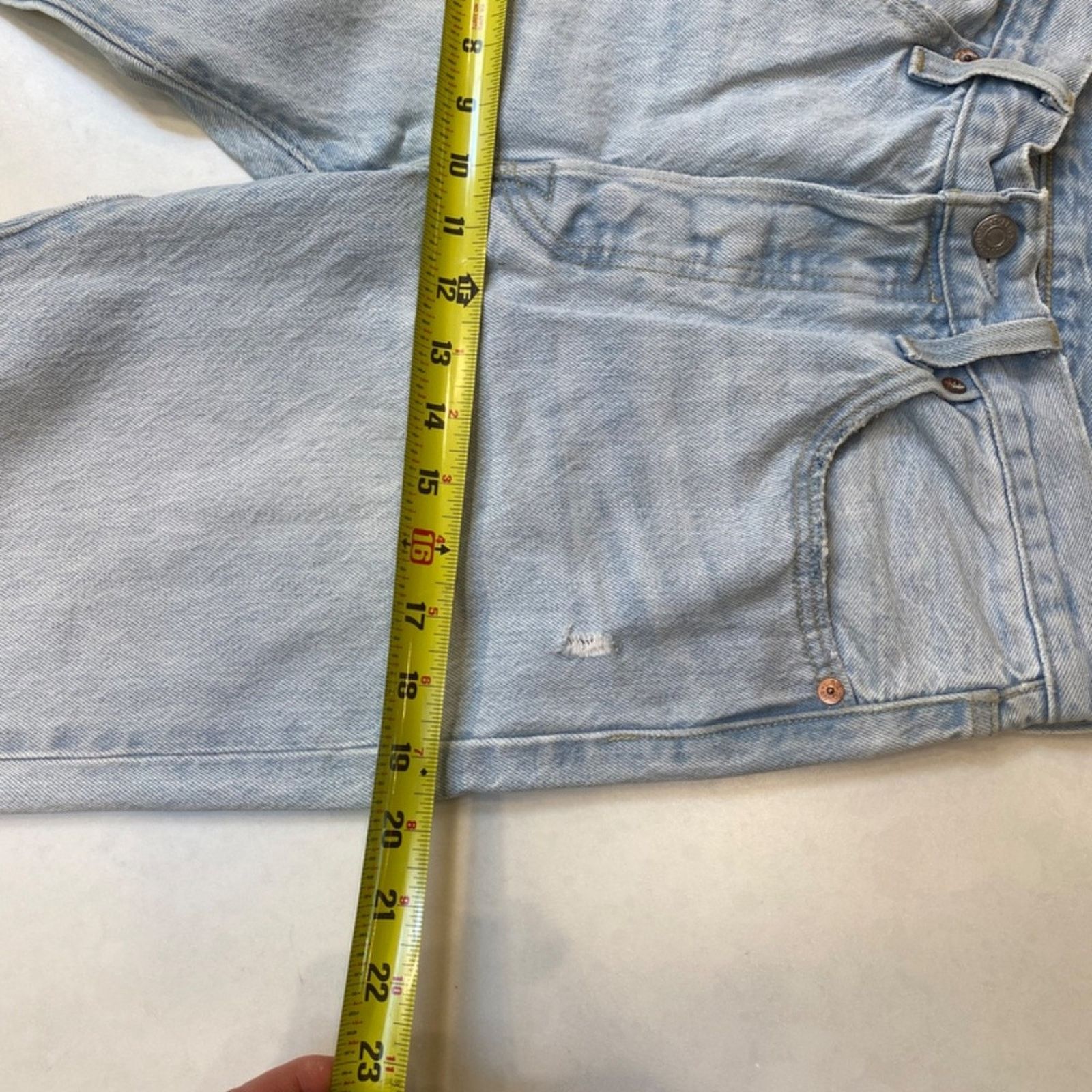 Levi's Levi 501 Skinny Button-Fly Distressed Raw Hem Jeans - 27x28 Size 27" / US 4 / IT 40 - 10 Thumbnail