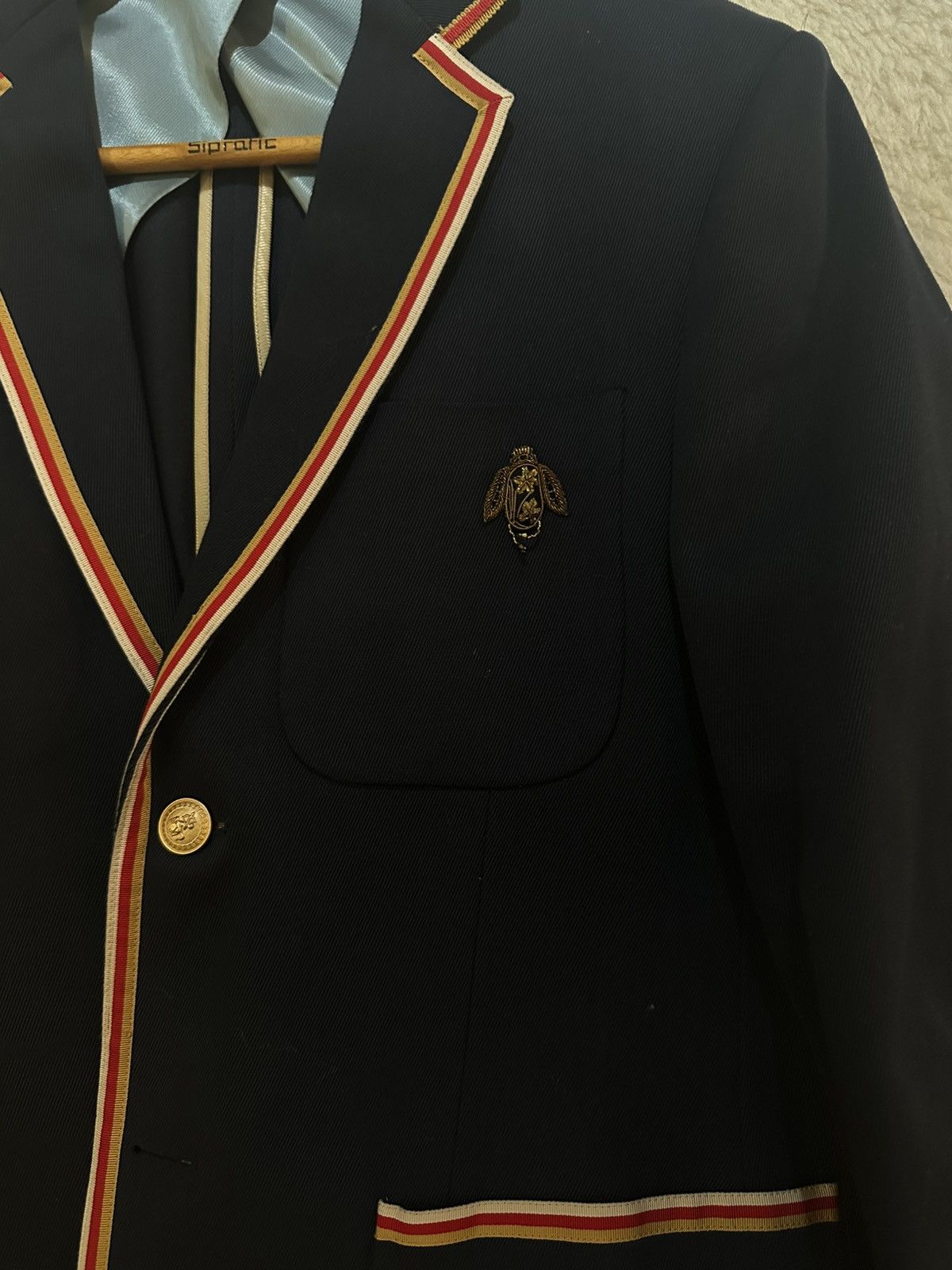 Gucci Navy Gucci Blazer Size 50R - 3 Thumbnail